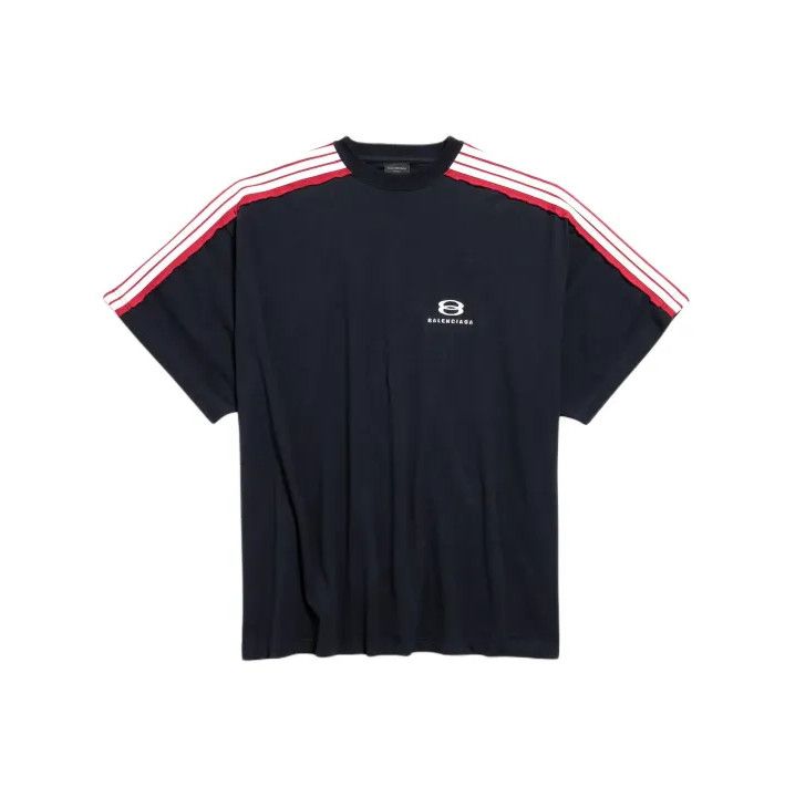 Balenciaga Balenciaga Summer Logo Striped T-Shirt Size US M / EU 48-50 / 2 - 1 Thumbnail