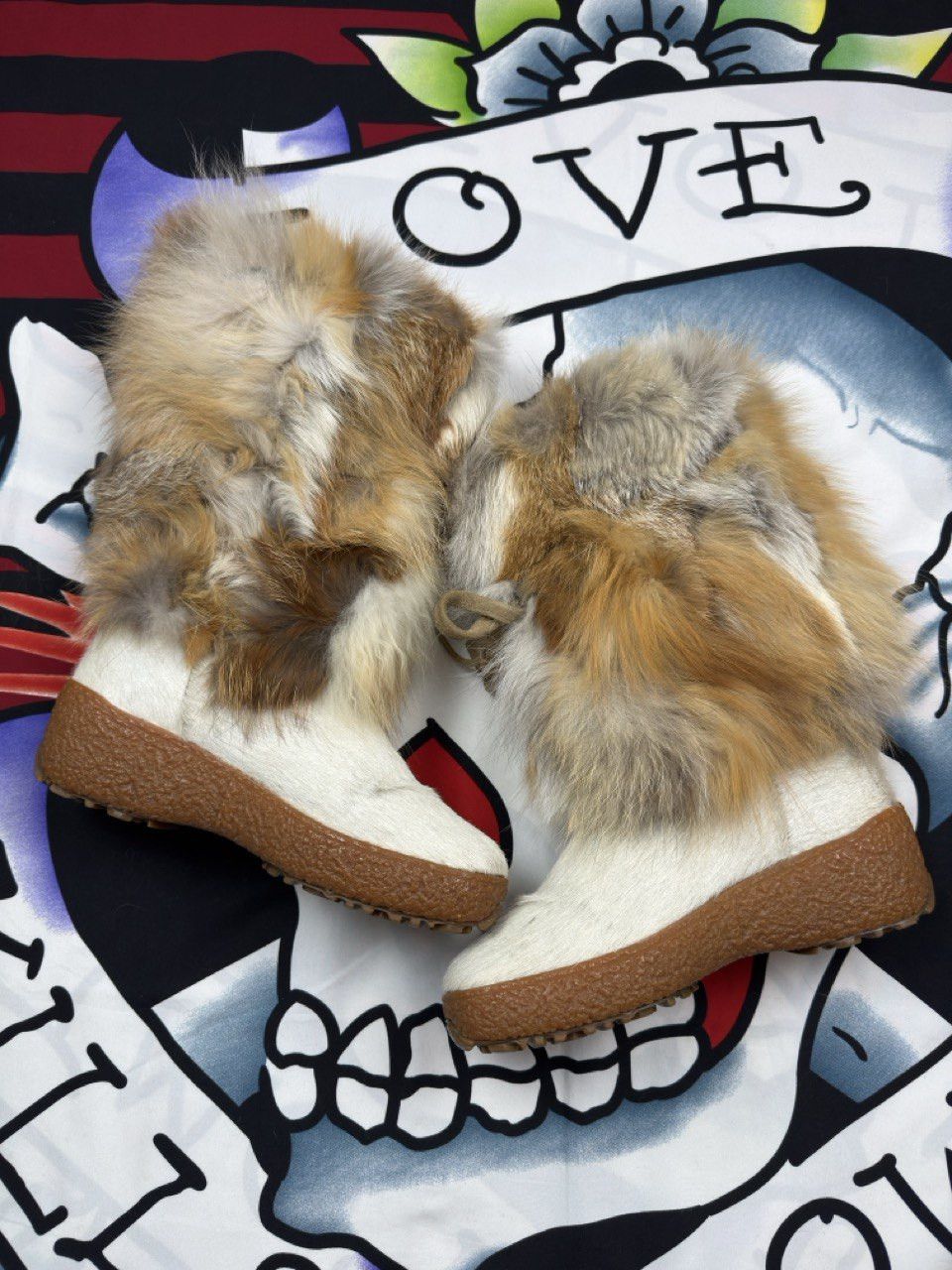 Oscar Piel Oscar Italy Luxury Alaska Boots natural fox fur Size 38 Size US 8 / IT 38 - 2 Thumbnail