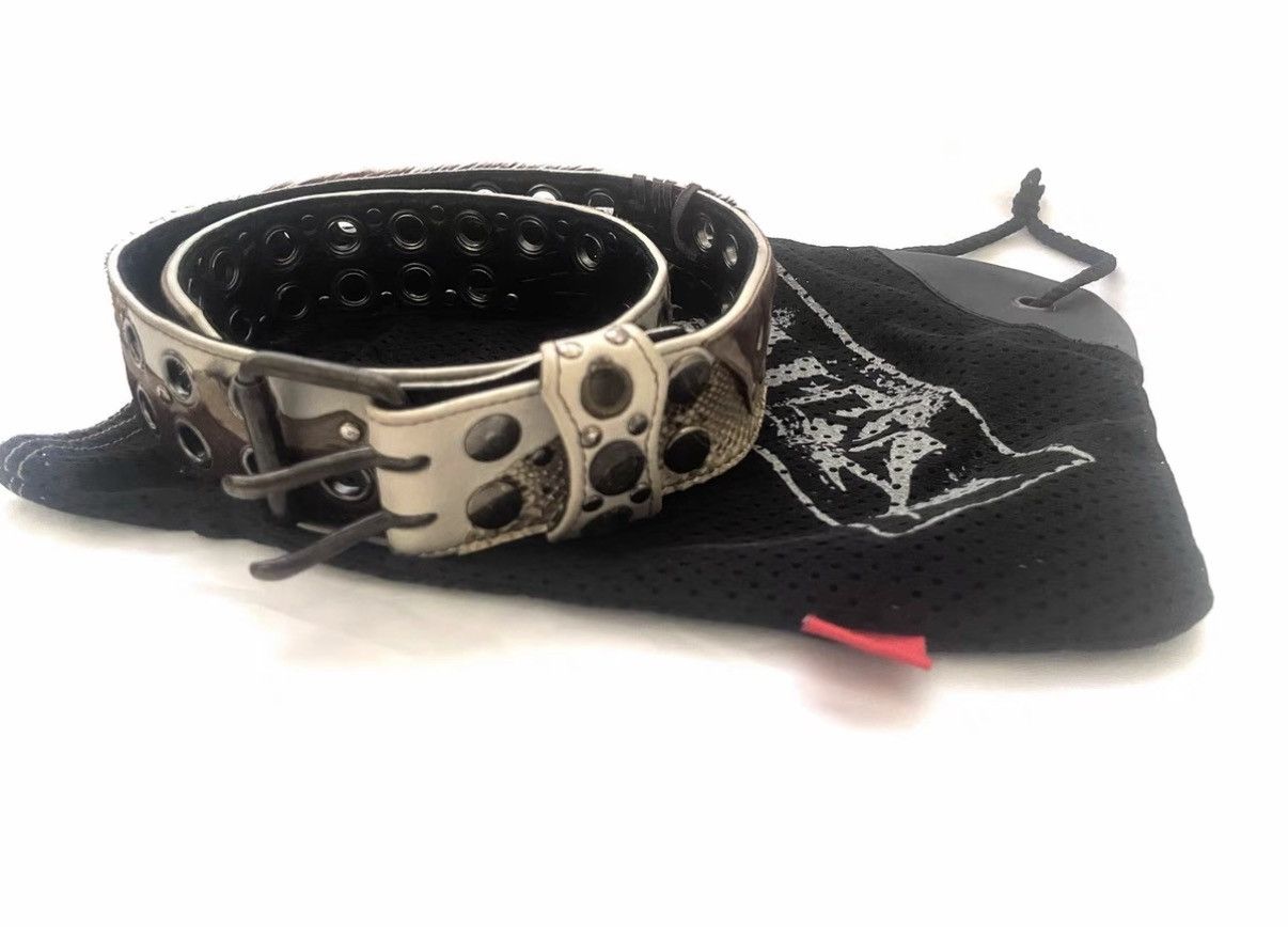 KMRii kmrii snake skin leather belt Size 32 - 4 Thumbnail