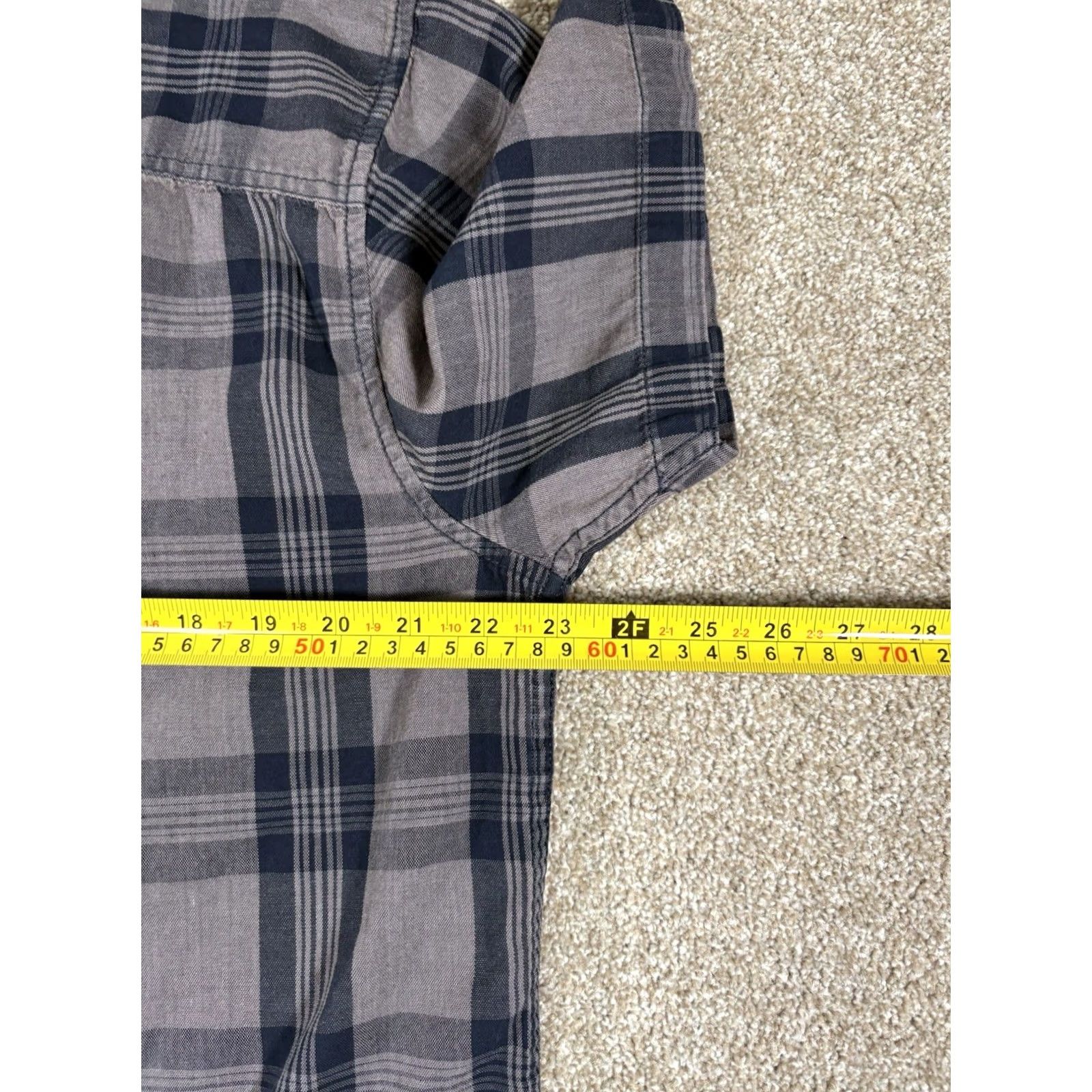Harley Davidson Harley-Davidson Shirt Button-Up Plaid Short Sleeve Men L Grey Multicolor Cotton Flannel Classic Casual Pocketed Size US L / EU 52-54 / 3 - 7 Thumbnail