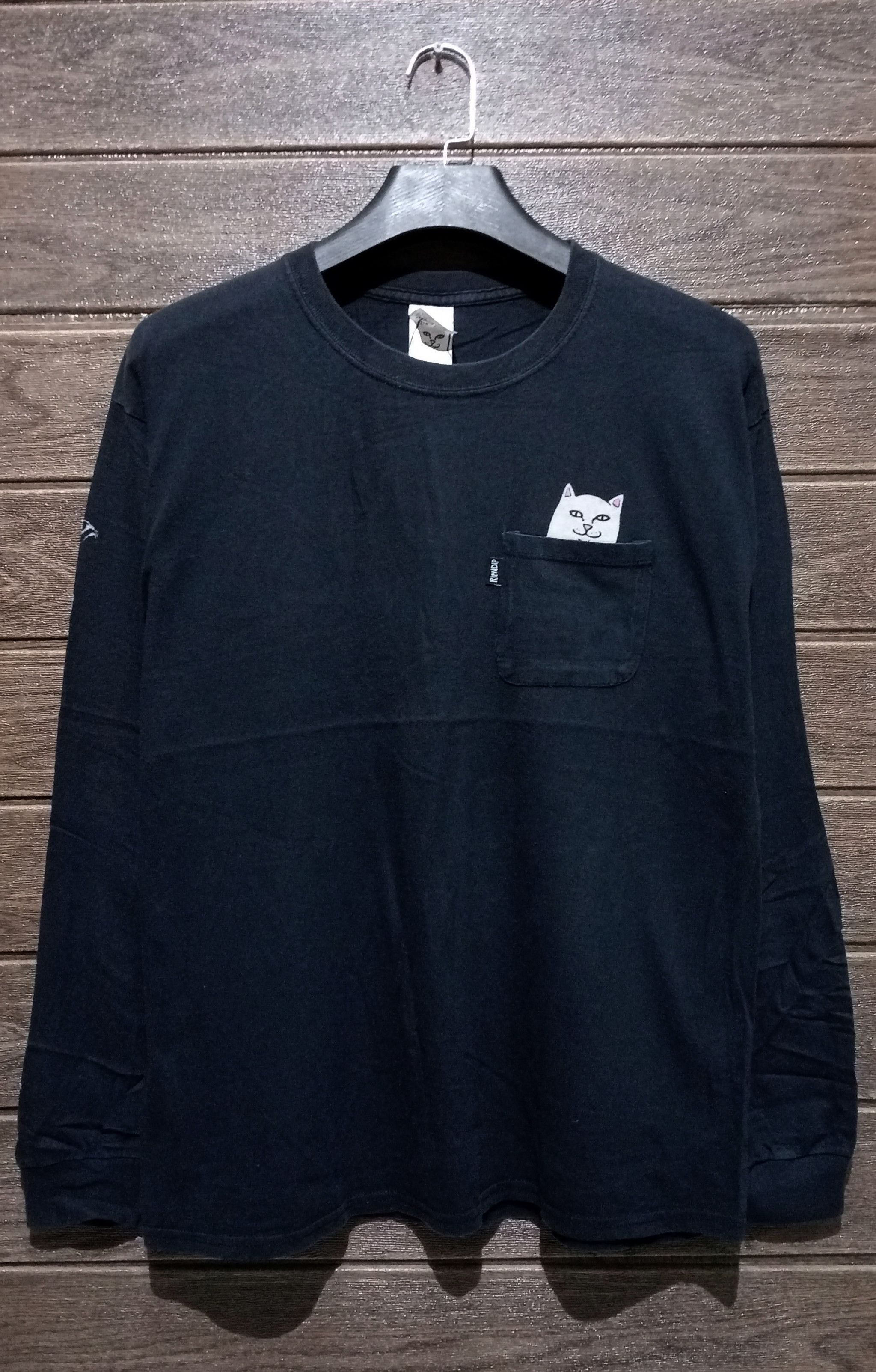 RIPNDIP Vintage Rip N Dip Clothing Single Pocket Long Sleeve Tshirt Size US L / EU 52-54 / 3 - 1 Thumbnail