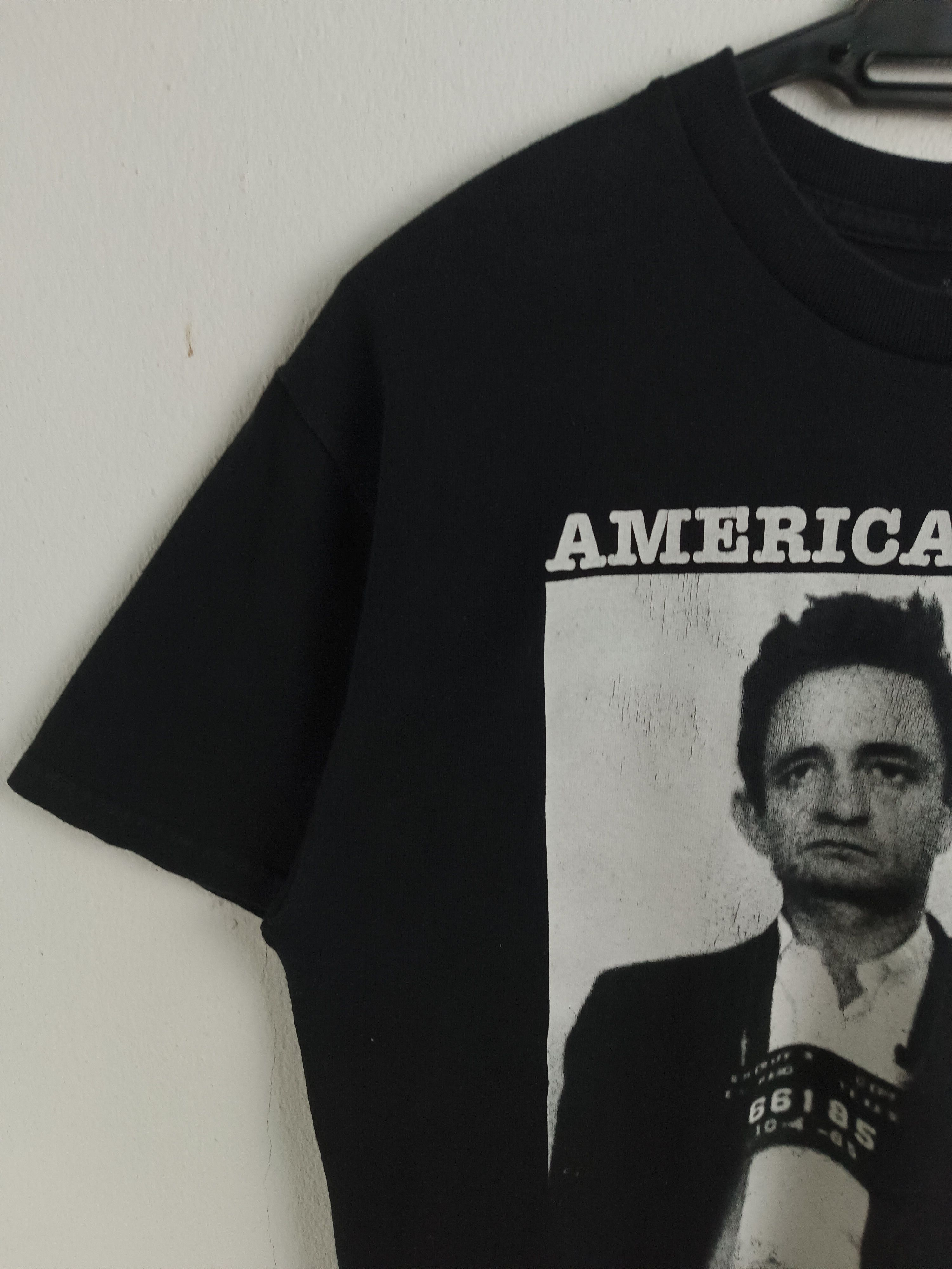 Band Tees VINTAGE JOHNNY CASH AMERICAN REBEL TEE elvis willie dylan Size US M / EU 48-50 / 2 - 5 Thumbnail