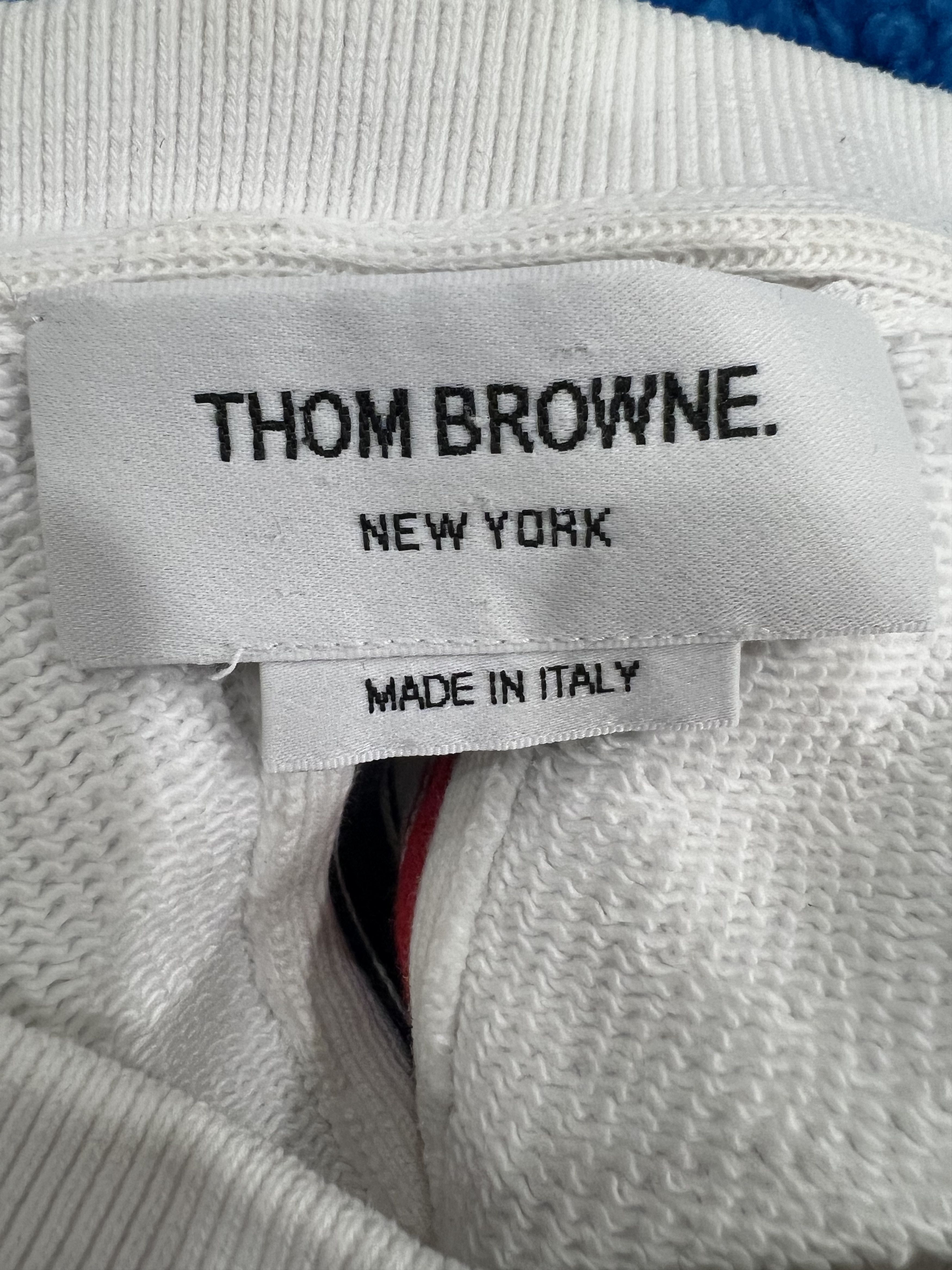 Thom Browne Thom Browne RWB Stripe Crewneck Sweatshirt WHITE Size US XXL / EU 58 / 5 - 6 Thumbnail