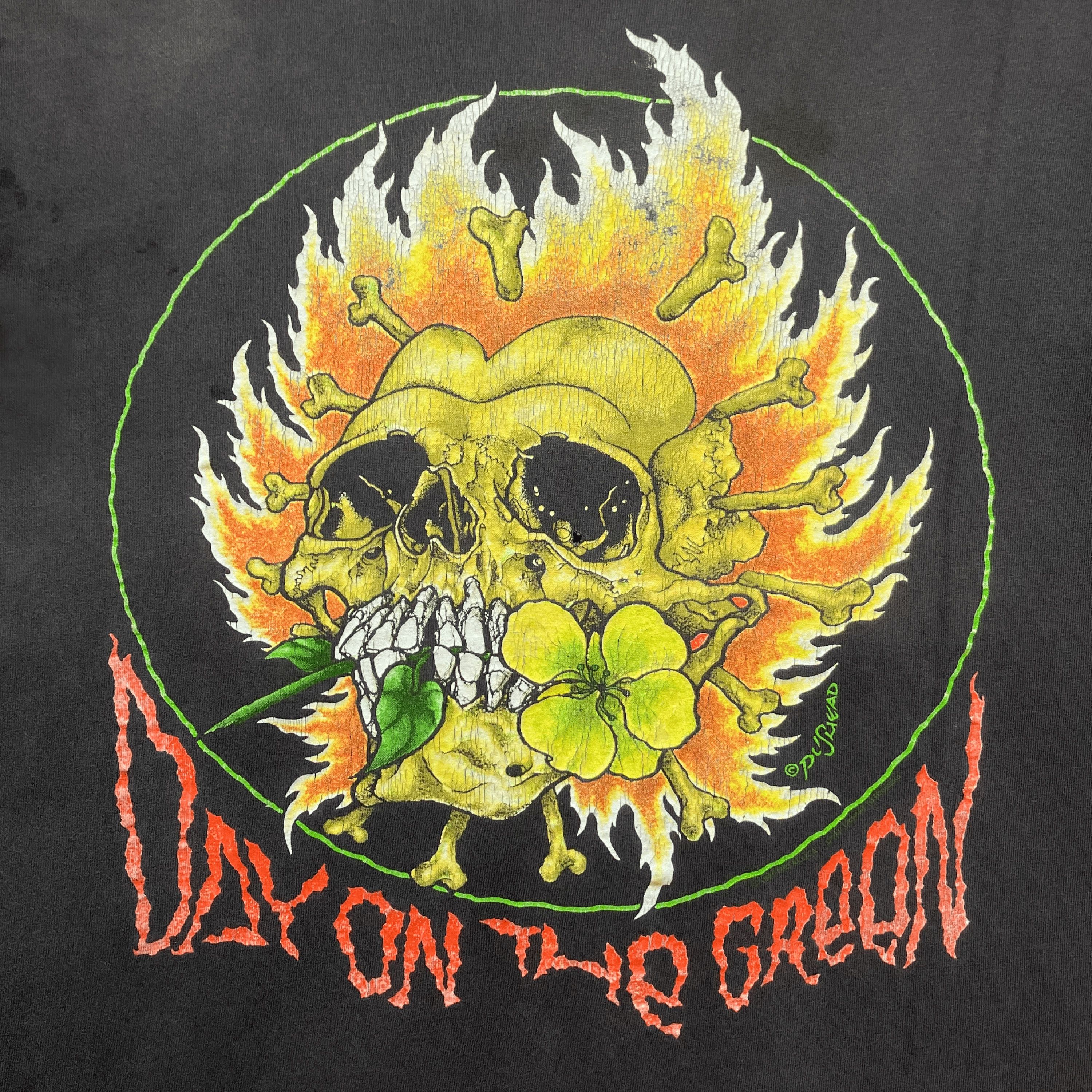 Band Tees Vintage 1991 Day On The Green Pushead T-Shirt Size US L / EU 52-54 / 3 - 2 Thumbnail