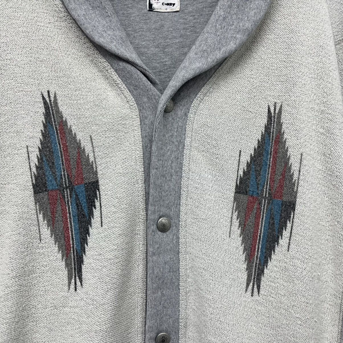 Southwestern Chimayo Snap Button Shawl Collar Cardigan
