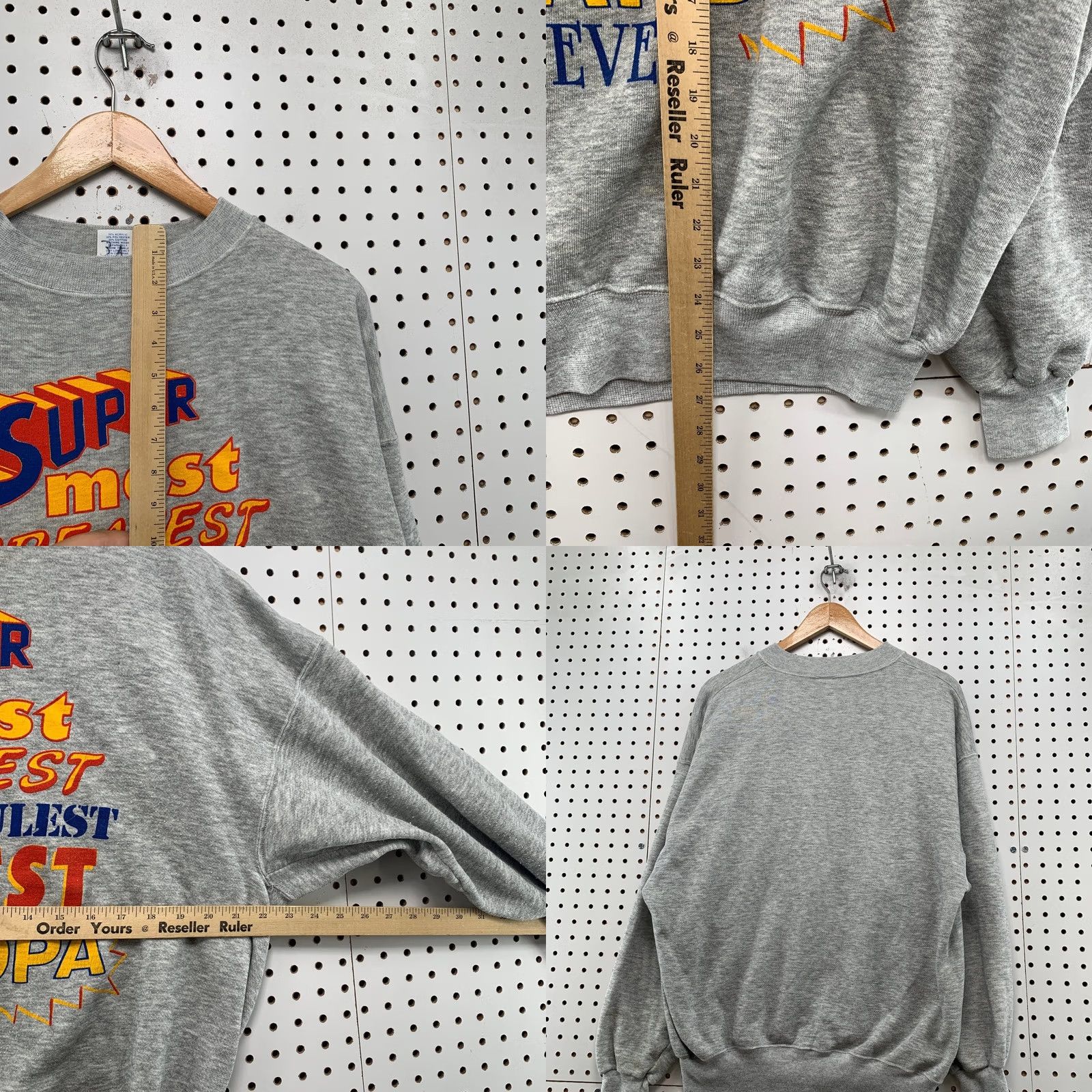 Vintage Vintage Grandpa Sweatshirt Mens XL Gray World Greatest Funny Dad Clothing Pullover Crew Neck Sweatshirt Size US XL / EU 56 / 4 - 9 Thumbnail