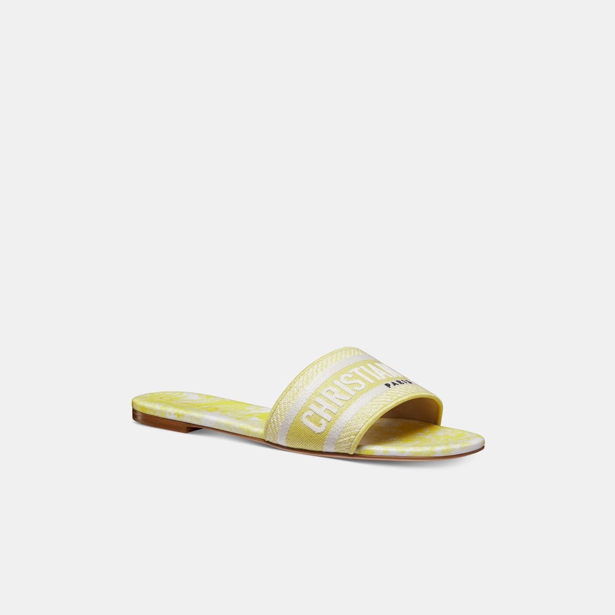 Dior o1bcso1str0226 Dioriviera Dway Slide in Lemon Yellow Size US 9 / IT 39 - 2 Thumbnail