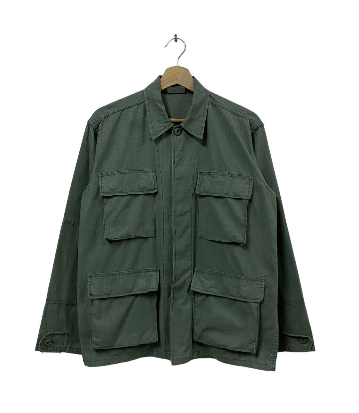 Vtg🔥Og Multipocket Rocho Bdu Military Rip-Stop Cotton Jacket
