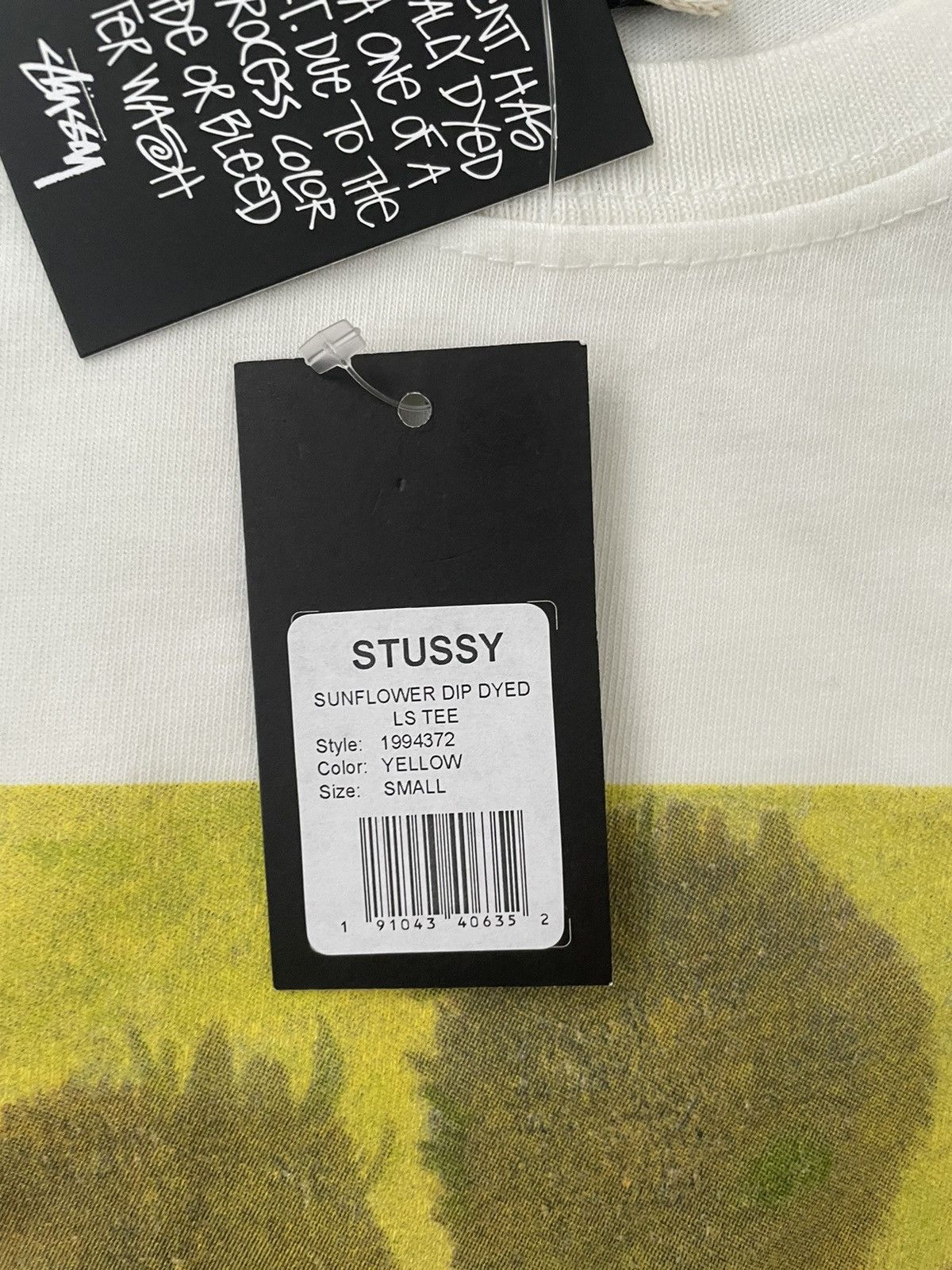 Stussy Y2K Stussy Sunflower Dip Dyed Ls tee Size US S / EU 44-46 / 1 - 4 Thumbnail