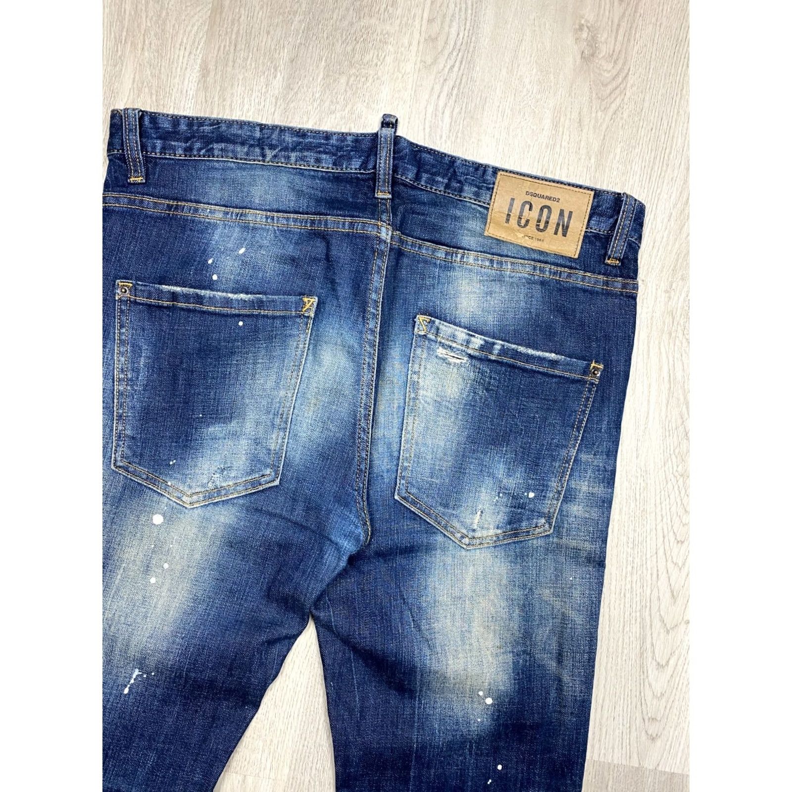 Dsquared2 Dsquared2 Jeans Mens Denim Pants Size 34 Blue Slim Regular Inseam 81 cm Outseam 106 cm Logo Accents Vintage: No Size US 34 / EU 50 - 2 Thumbnail