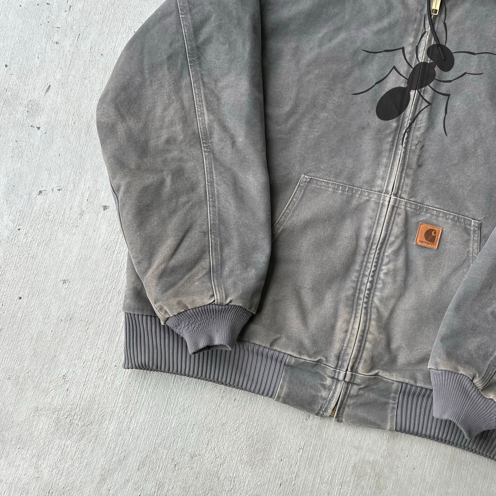 Carhartt × Vintage Carhartt J130 GVL gray hooded work wear jacket Size US XL / EU 56 / 4 - 10 Thumbnail