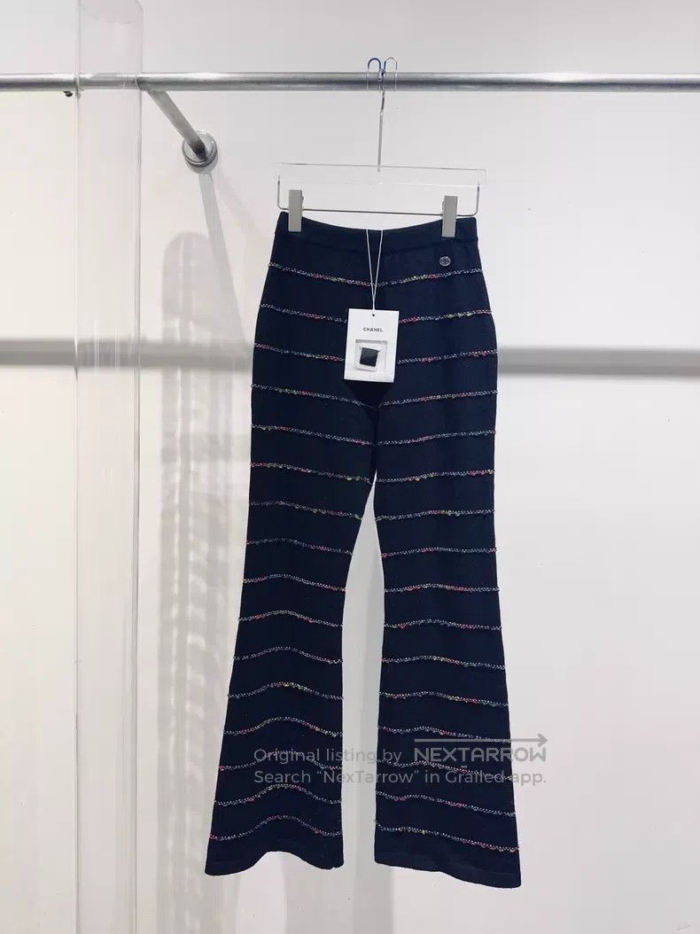 Chanel Chanel 23A Dakar Series Colourful Striped Cashmere Flared Size 42" / US 20 - 1 Thumbnail