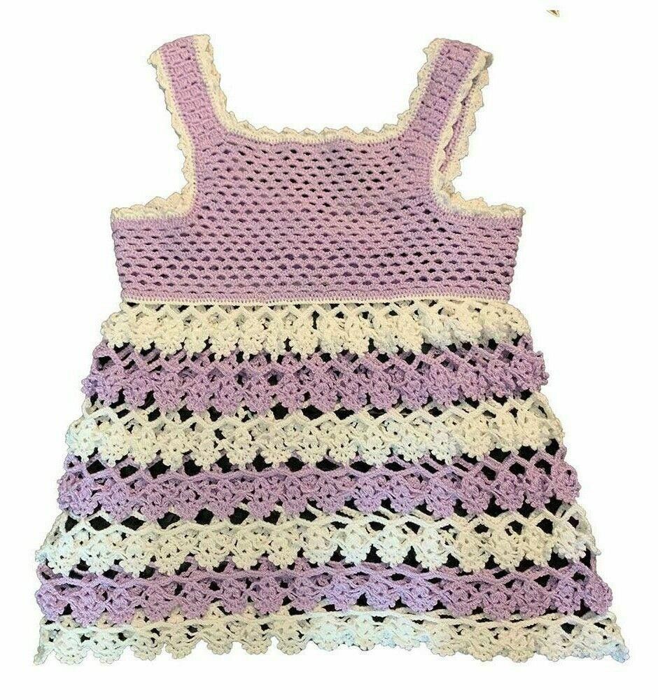 Designer New White And Purple Crocheted Blouse S Size S / US 4 / IT 40 - 2 Thumbnail