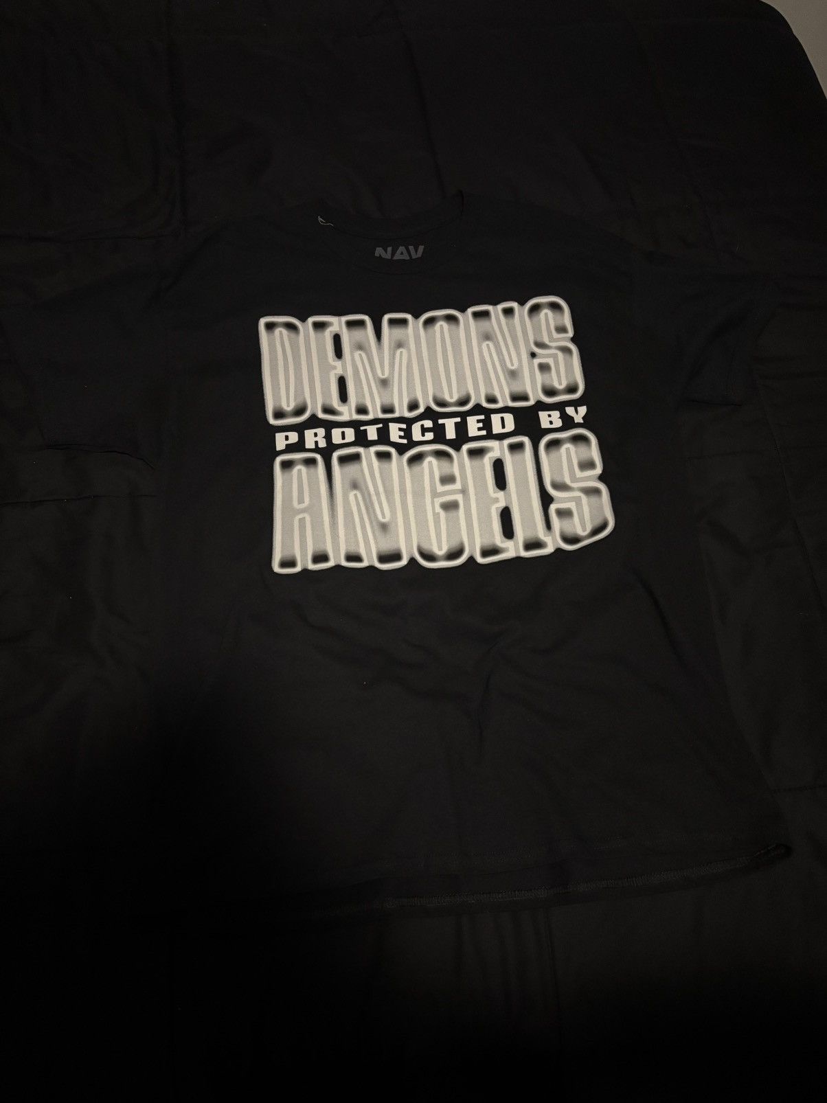 Vlone Nav Demons Protected By Angels Tee