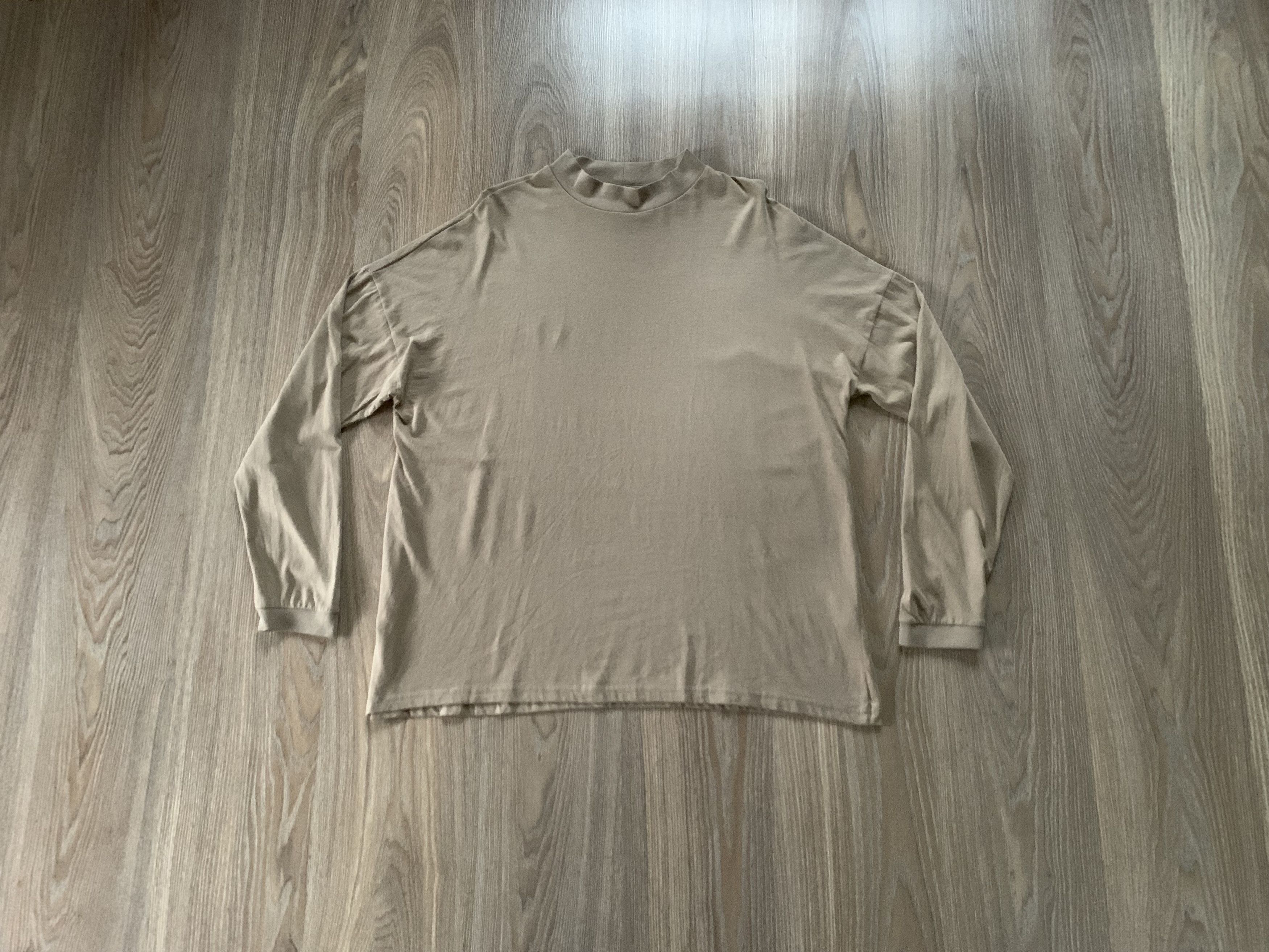 Designer × Zara Zara Beige Cotton Turtleneck Poloneck Sweatshirt Size US XL / EU 56 / 4 - 10 Thumbnail