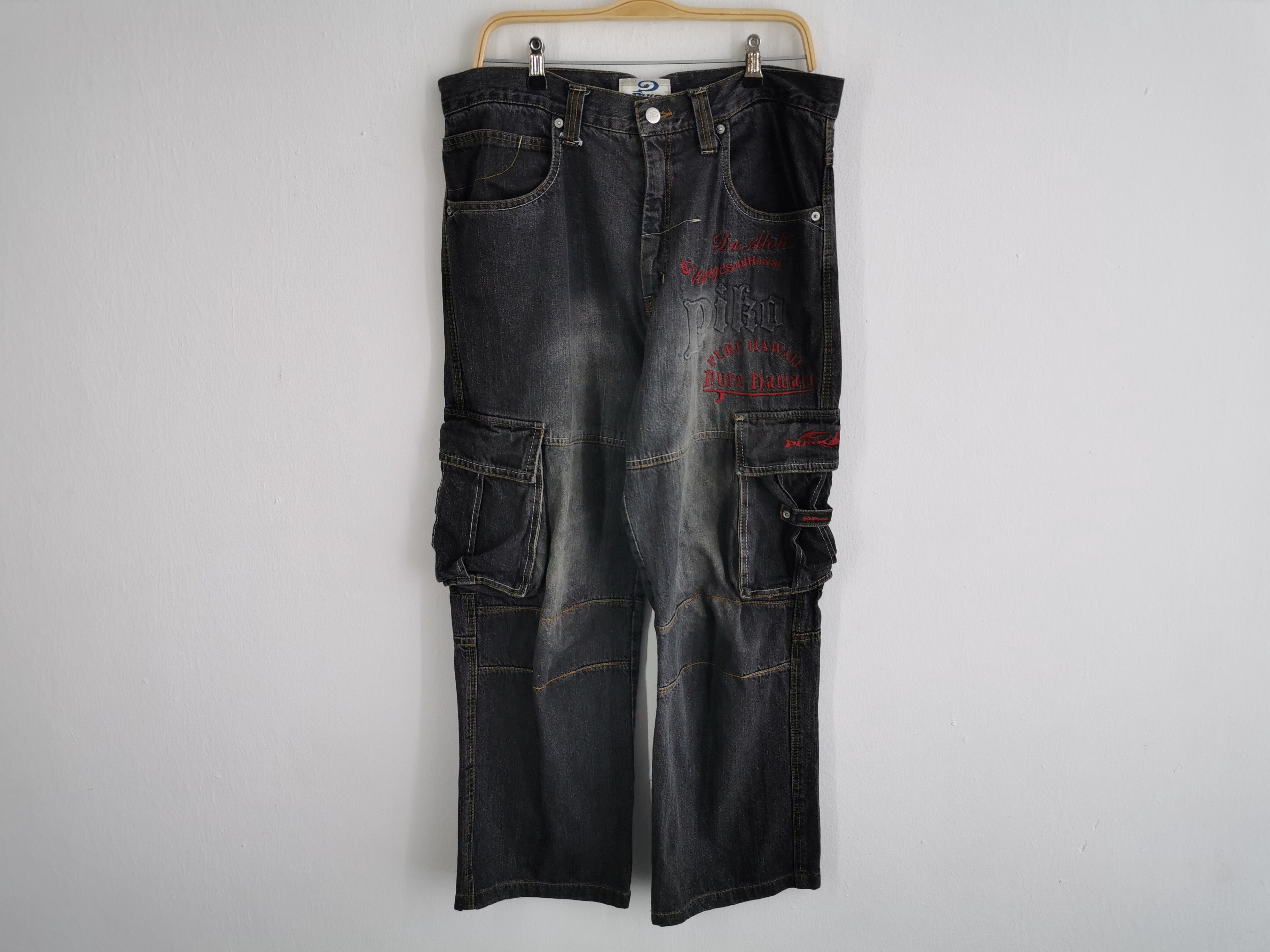Vintage Vintage Size XL Piko Surf Denim Cargo Pants Waist 36 Size US 36 / EU 52 - 2 Thumbnail