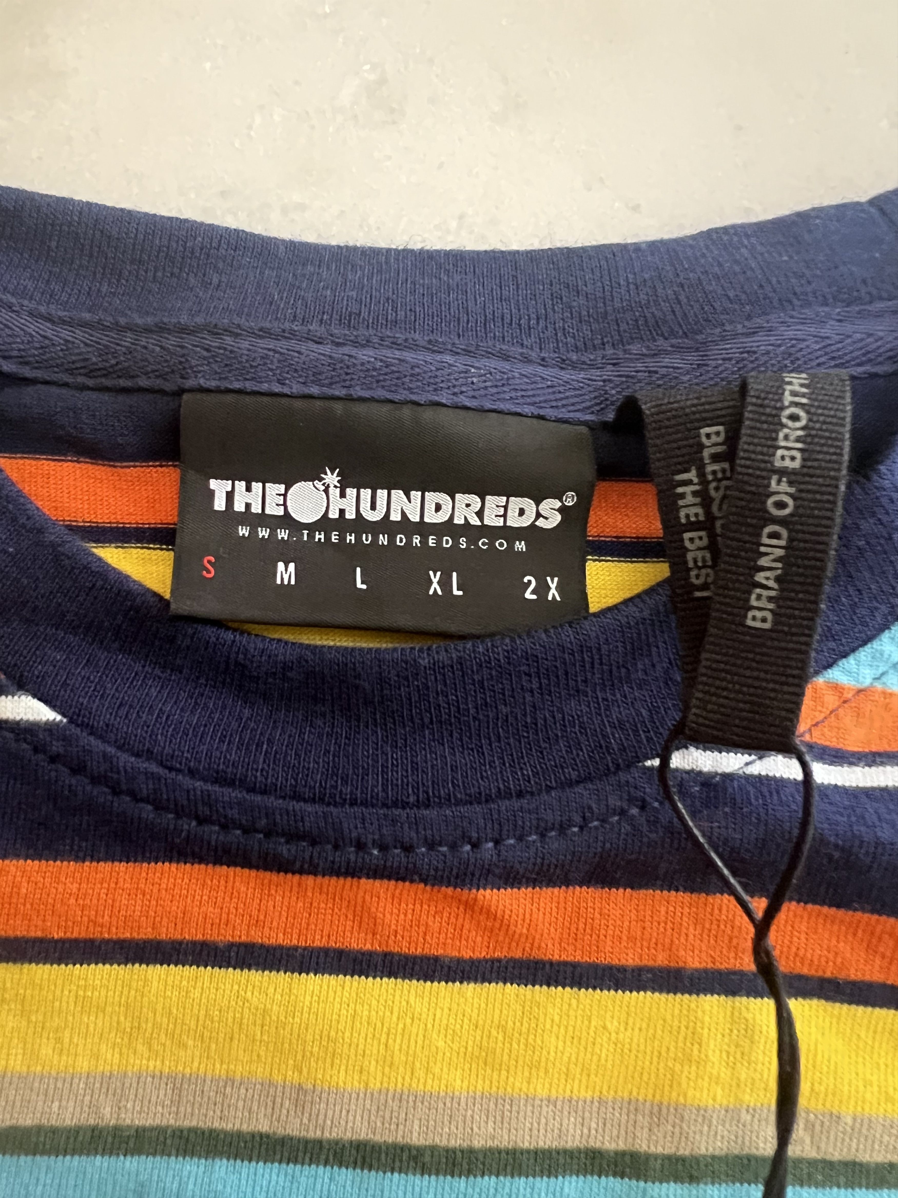 The Hundreds The Hundreds Skaters Short Sleeve Gold Striped Size Small Size US S / EU 44-46 / 1 - 2 Thumbnail