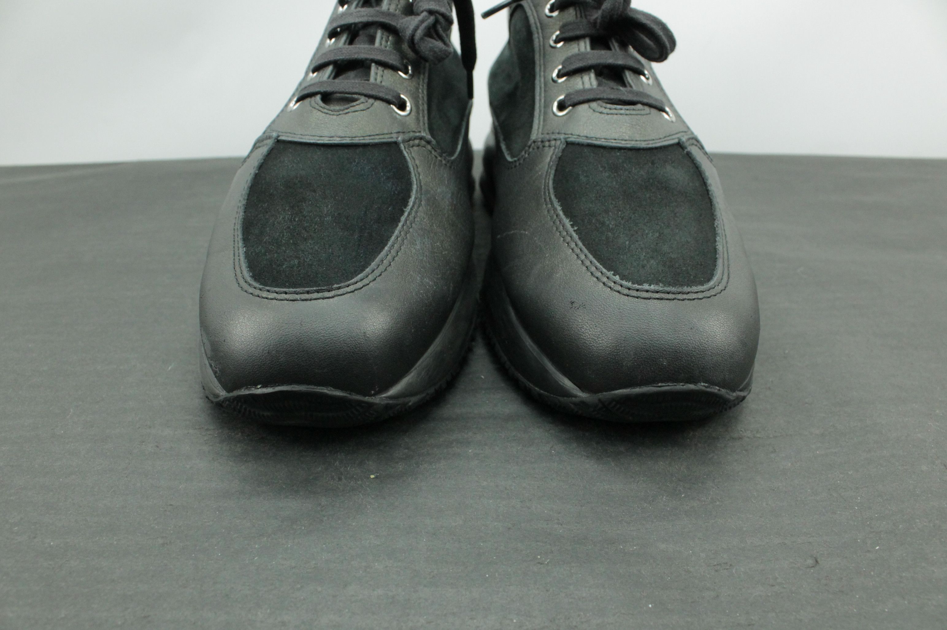 Hogan Hogan Interactive Black Leather Sneakers Shoes Women's Size US 11 / IT 41 - 4 Thumbnail