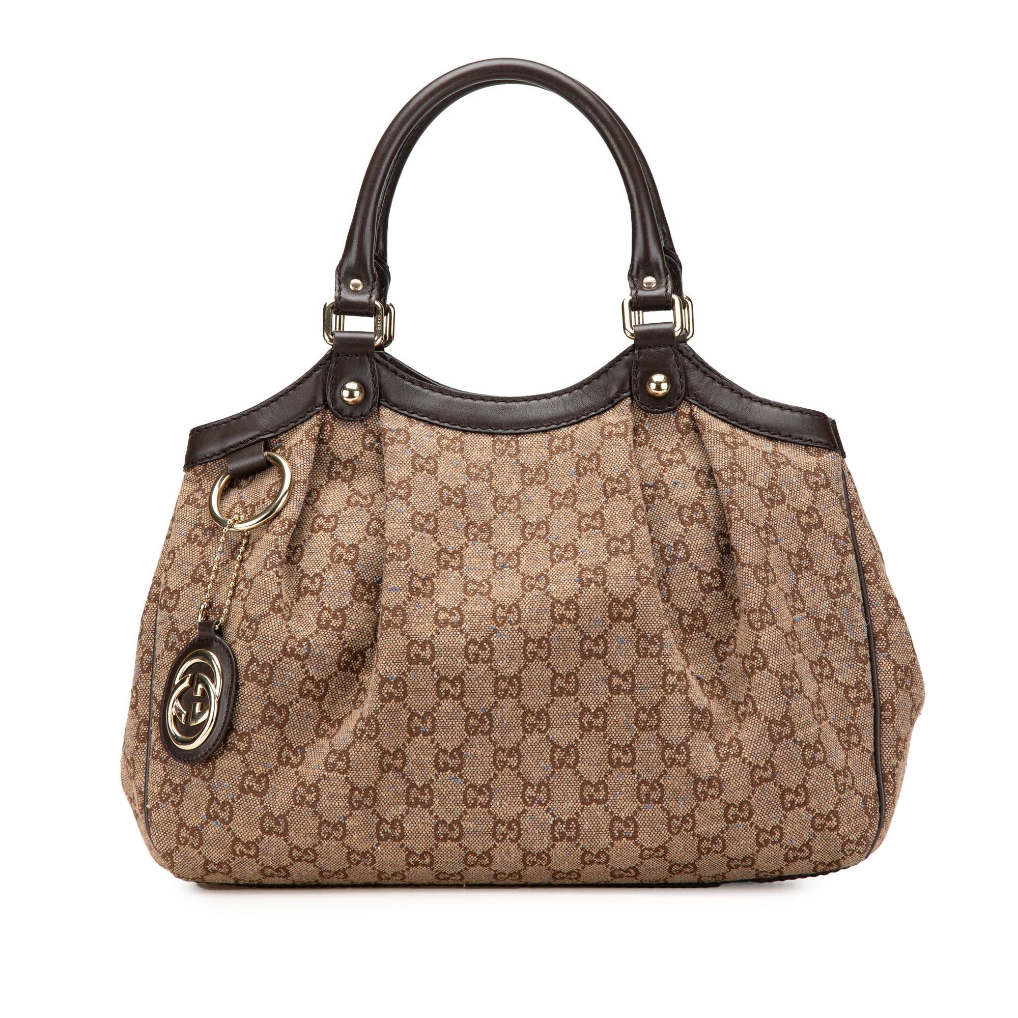 Gucci Gucci Medium GG Canvas Sukey Tote Brown Size ONE SIZE - 1 Thumbnail