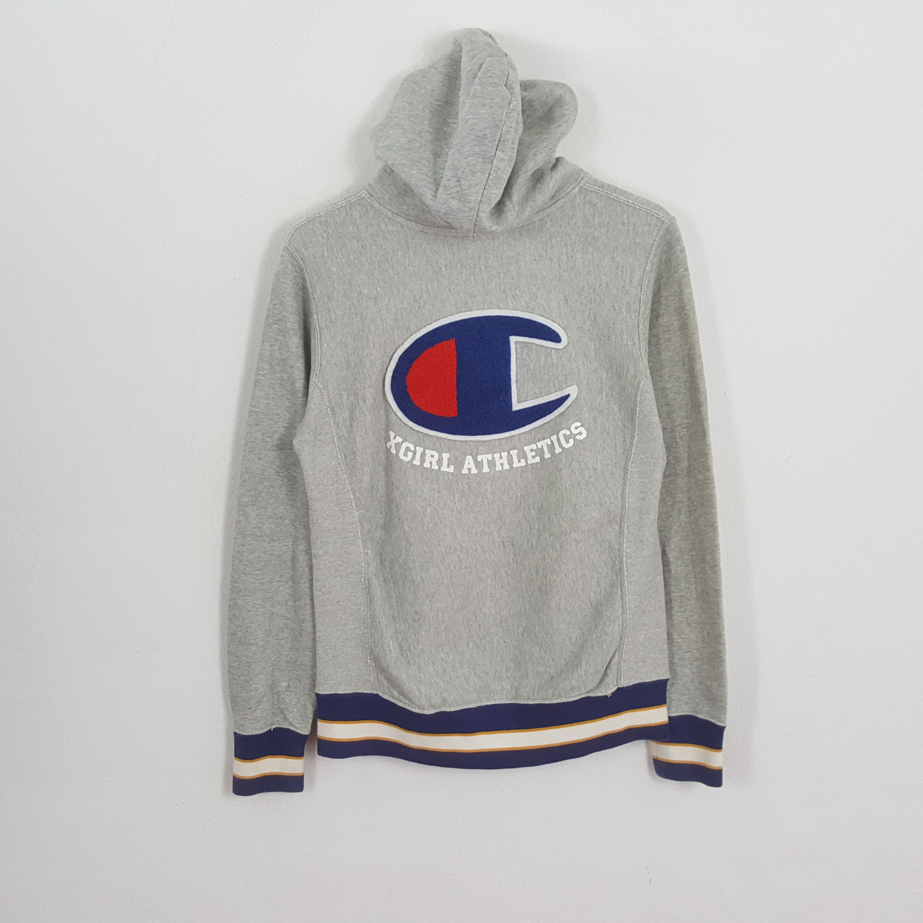 Champion × Japanese Brand × Vintage CHAMPION X XGIRL ATHLETICS Big Logo Design Jacket Hoodies Size US S / EU 44-46 / 1 - 1 Thumbnail