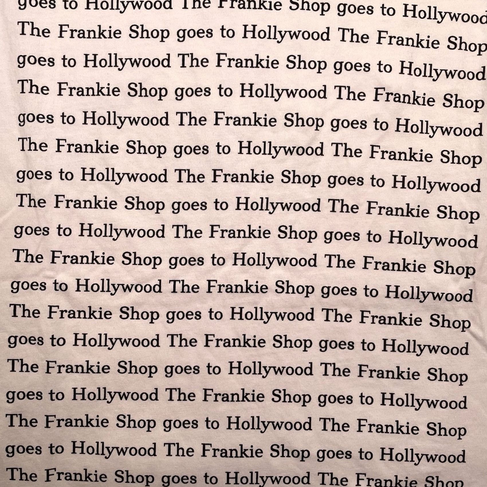 Vintage VINTAGE The Frankie Shop Shirt Men’s L White Crew Neck Short Sleeve Cotton Art West Hollywood California Spell Out TFS2 Mens Size US L / EU 52-54 / 3 - 2 Thumbnail