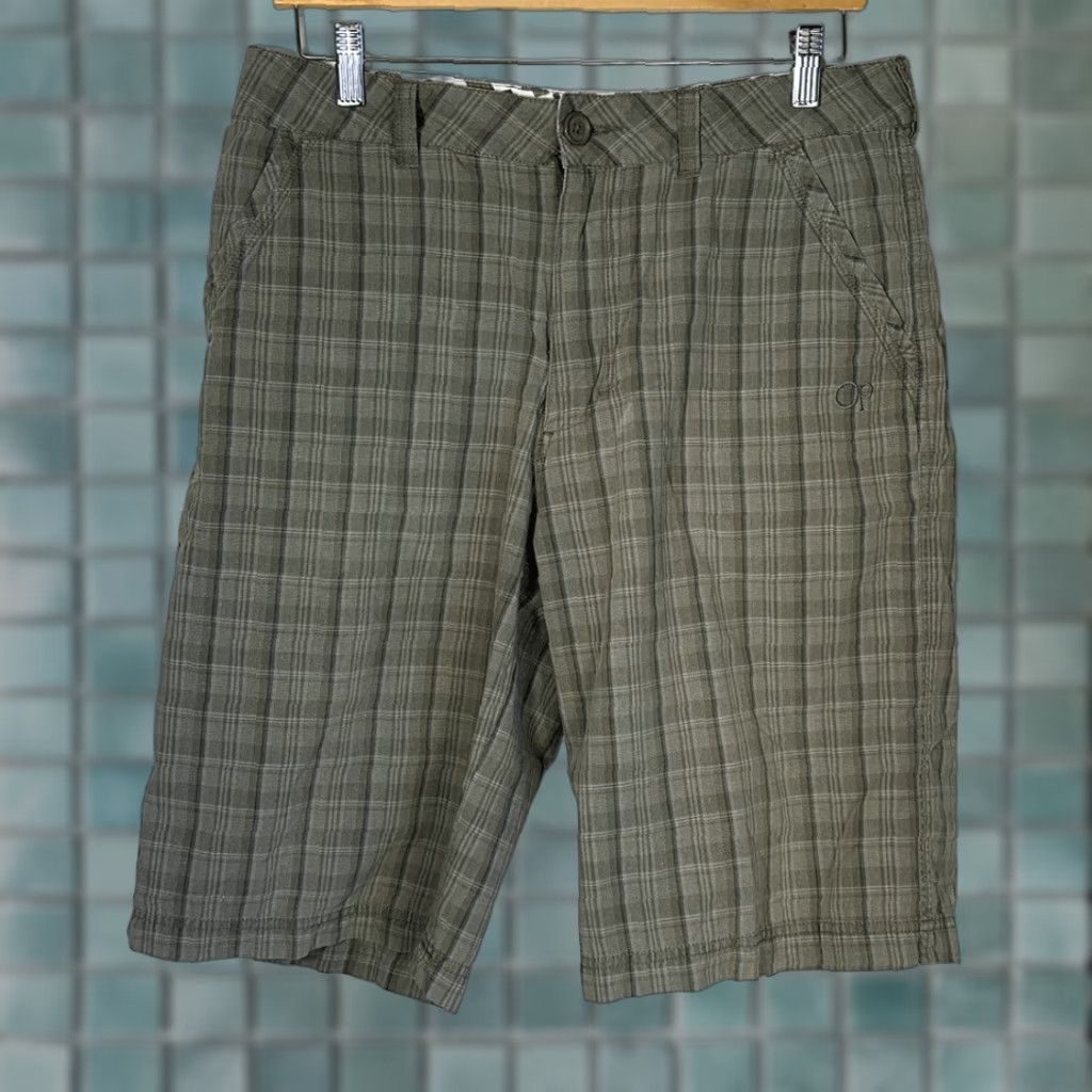 Ocean Pacific OP Ocean Pacific Green Plaid Utility Shorts Bermuda Mens Size 32 Bermuda Green Ocean Pacific Mens 32 Shorts Plaid Utility Bermuda Size US 32 / EU 48 - 1 Thumbnail