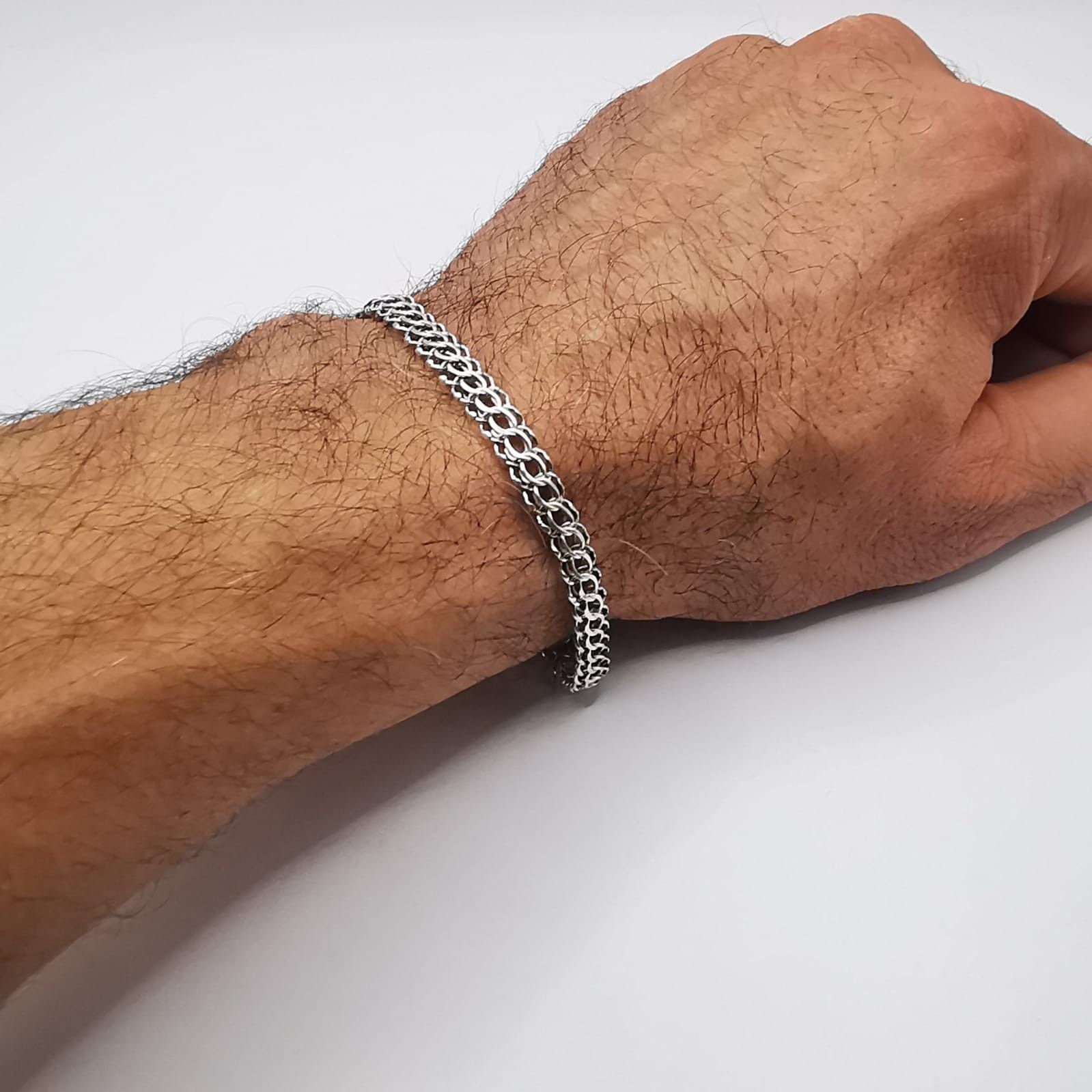 Sterling Silver Vintage Bracelet Jewelry,925 Sterling Silver, Handmade 8,13g Size ONE SIZE - 3 Thumbnail