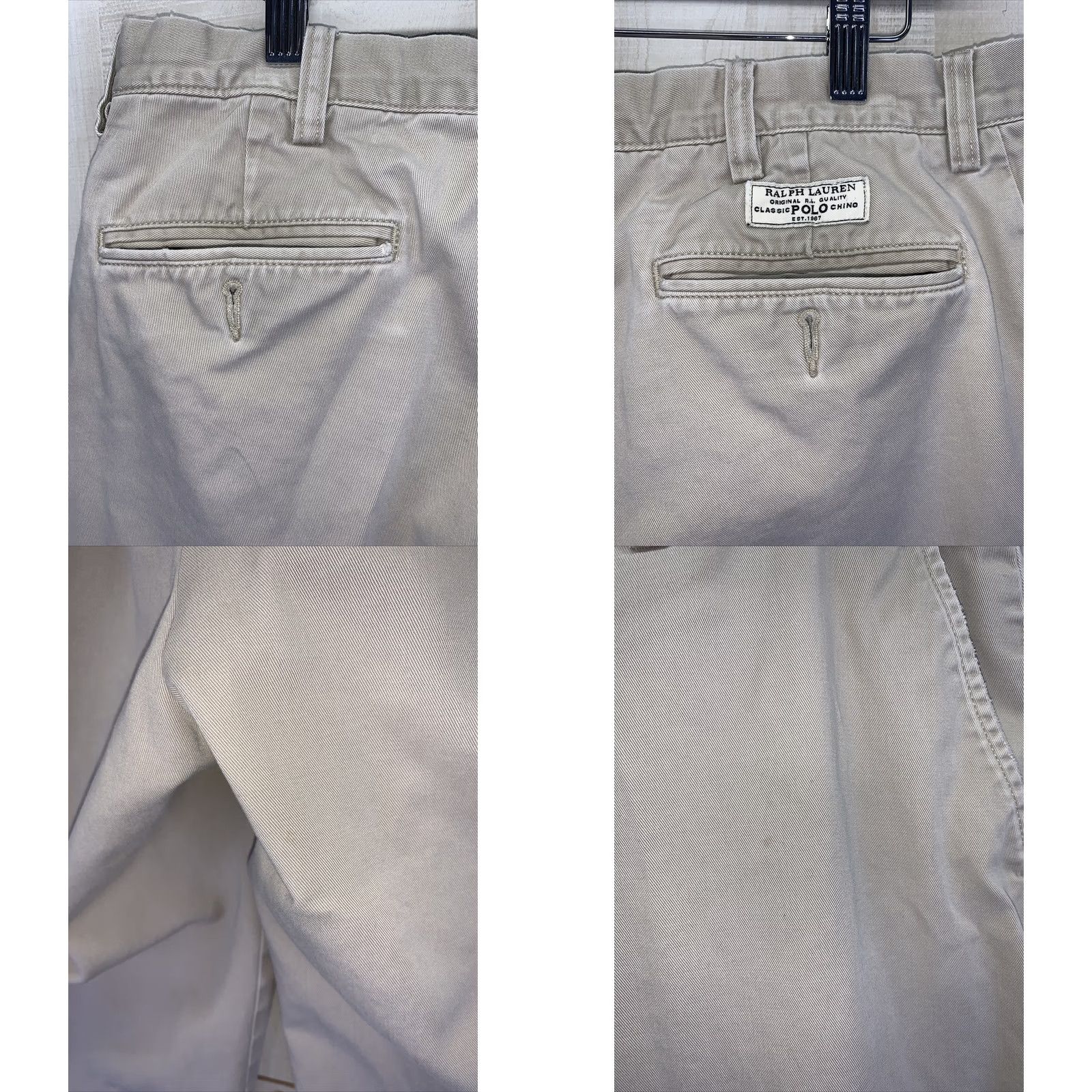 Polo Ralph Lauren VINTAGE Polo Ralph Lauren Pants Chino Distressed Khaki 35x32-9163 Mens Pants Size US S / EU 44-46 / 1 - 8 Thumbnail