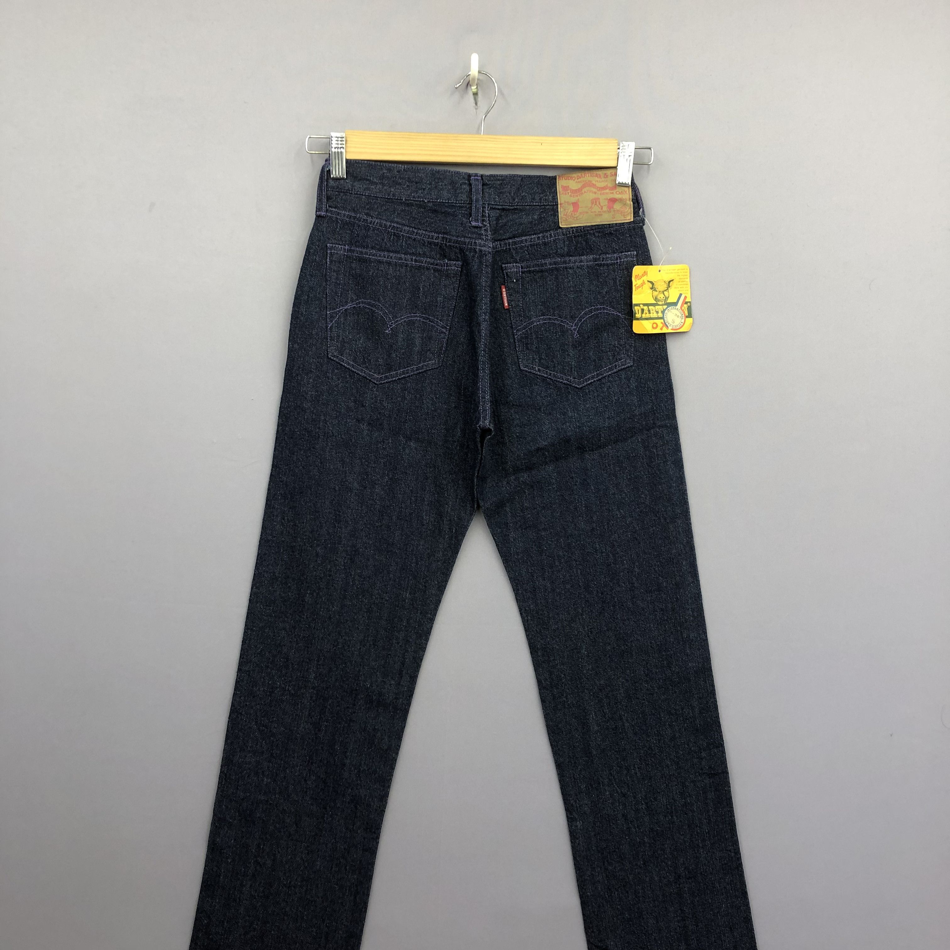 Studio D'Artisan Vintage NWT 90s Studio D'artisan Selvedge Blue Jeans Denim Size 26" / US 2 / IT 38 - 2 Thumbnail