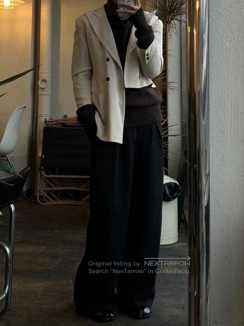 Yohji Yamamoto Yohji Yamamoto Asymmetric Wool Blazer. Size US S / EU 44-46 / 1 - 6 Thumbnail