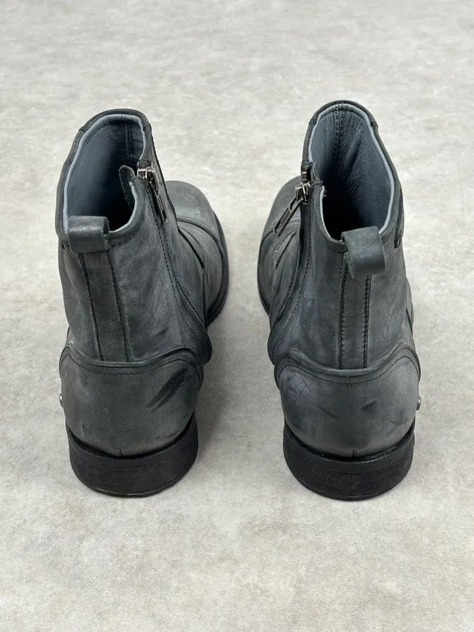 Diesel Diesel Grey Mid-Calf Leather Boots Size US 9 / EU 42 - 12 Thumbnail