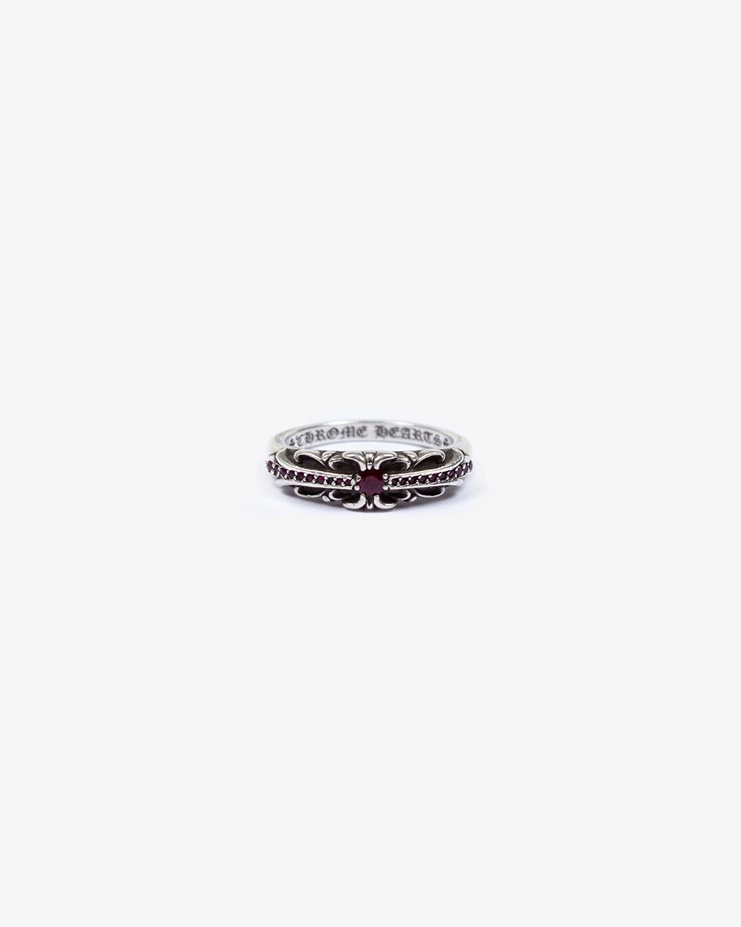 Chrome Hearts CHROME HEARTS RED RUBY BABY FLORAL RING Size ONE SIZE - 1 Thumbnail