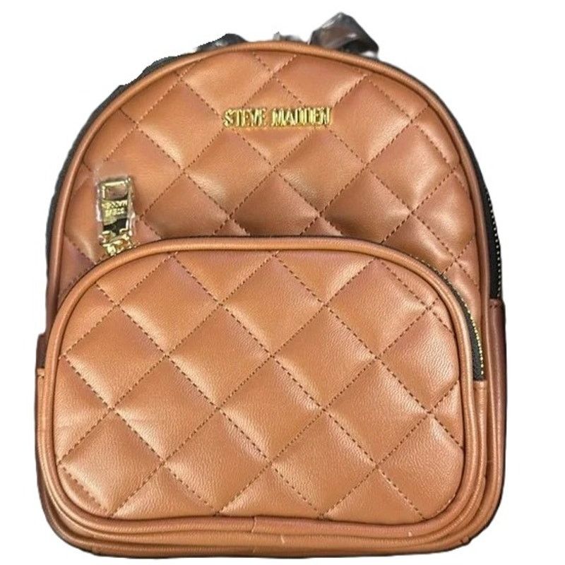 Steve Madden Steve Madden Faux Leather Quilted Tassel Mini Backpack Size ONE SIZE - 1 Thumbnail