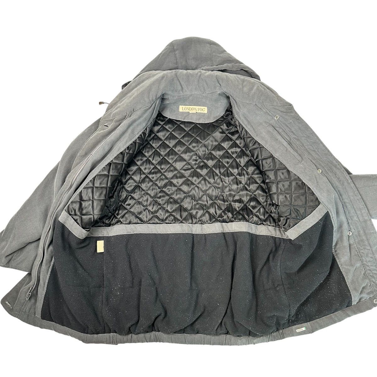 London Fog London Fog Jacket Detachable Hood Zip Quilted Fleece Liner Size US M / EU 48-50 / 2 - 2 Thumbnail