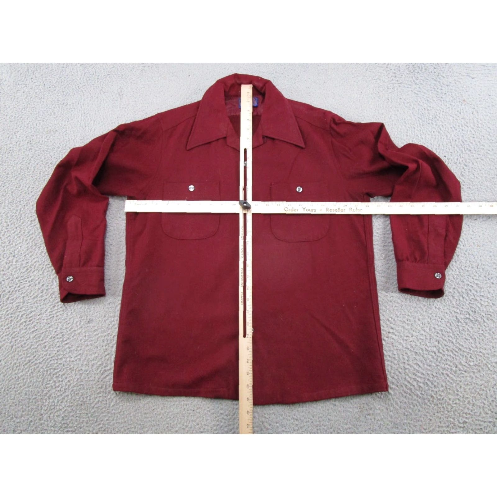 Pendleton VINTAGE Pendleton Button-Up Long Sleeve Wool USA Made Red Shirt M Size US M / EU 48-50 / 2 - 5 Thumbnail