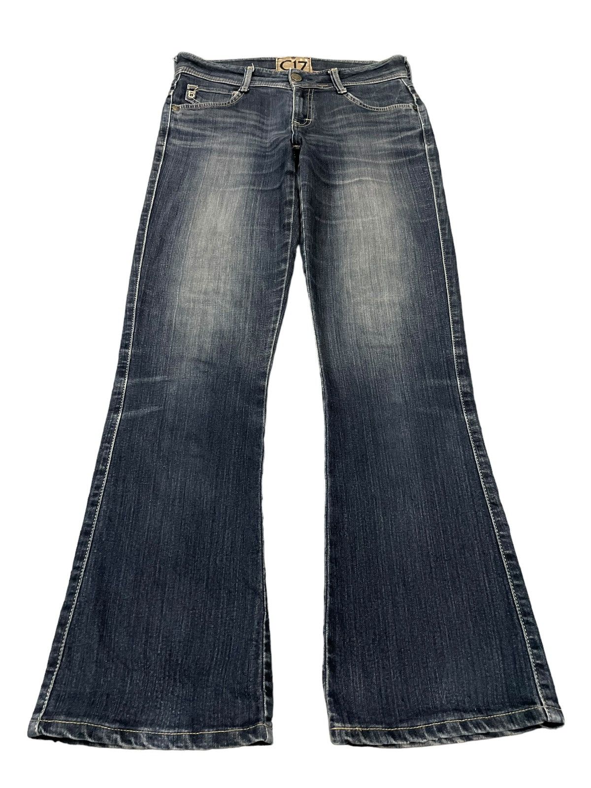 Mizra Jeans Kyoto Vintage Japanese Brand Wide Leg Style Fade Wash Flared Jeans Size 31" - 1 Thumbnail