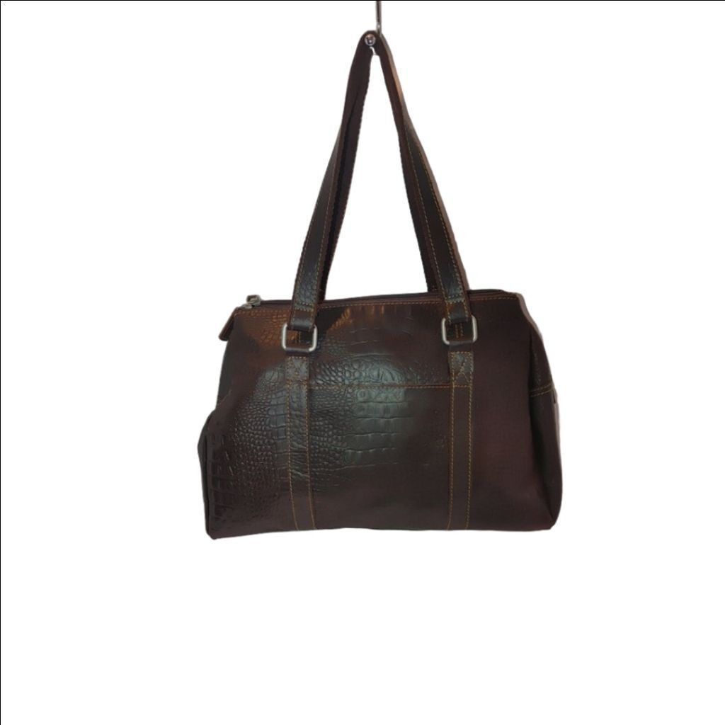 Jack Georges Jack Georges Hornback Croco Satchel Handbag #HB815 NWOT Size ONE SIZE - 1 Thumbnail