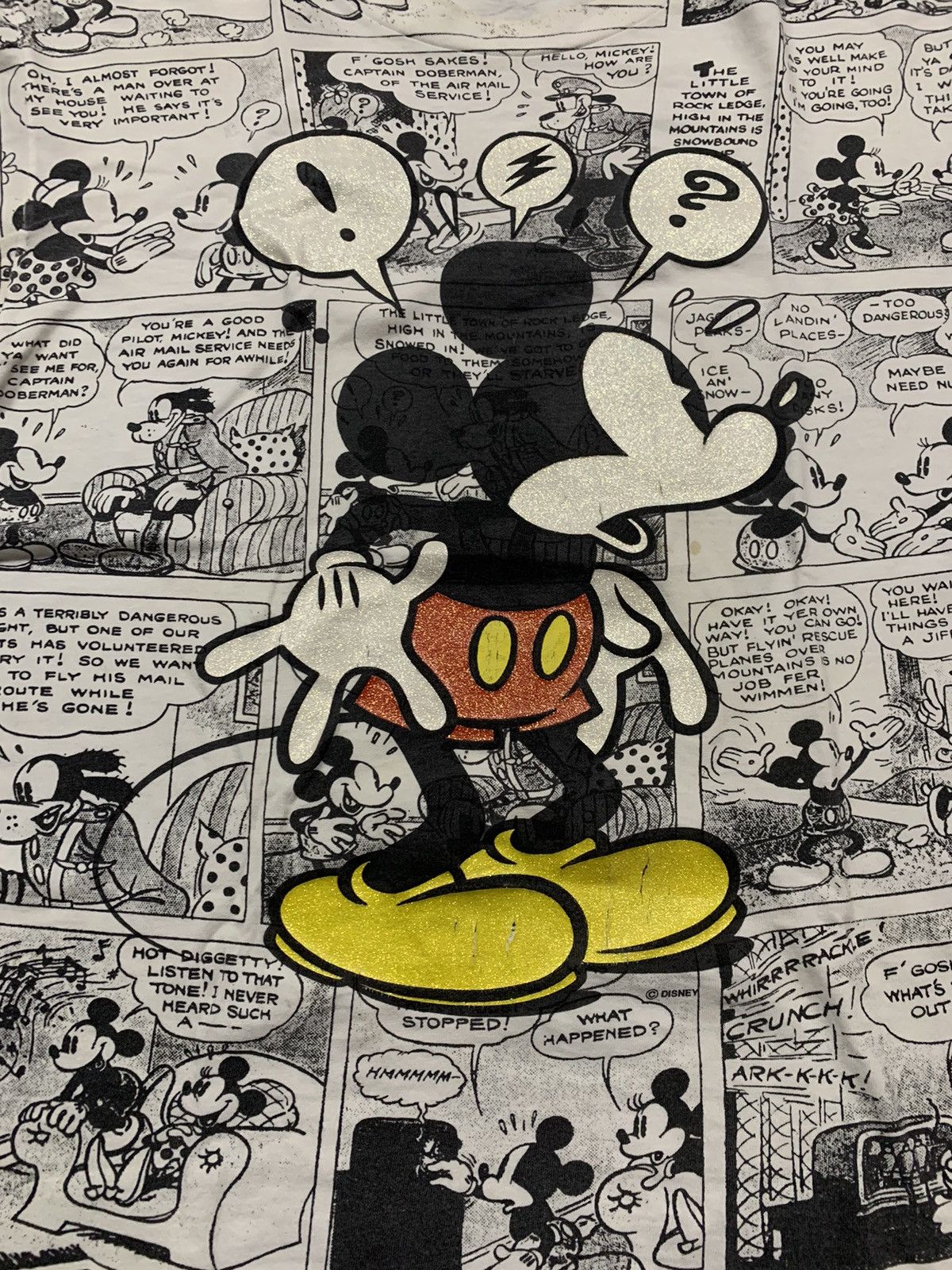 Mickey Mouse × Vintage MICKEY MOUSE AOP 80’s - 90’s Size US L / EU 52-54 / 3 - 3 Thumbnail
