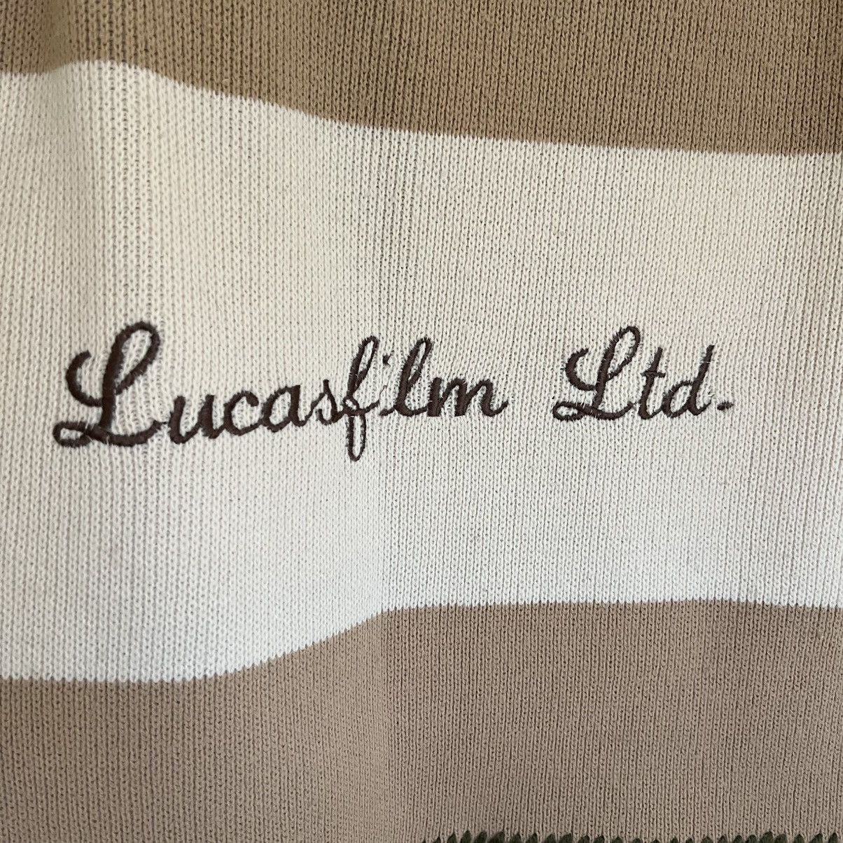 Vintage Lucasfilm Ltd Knit Throw Blanket USA Made Wool Blend Fringe Size ONE SIZE - 3 Thumbnail