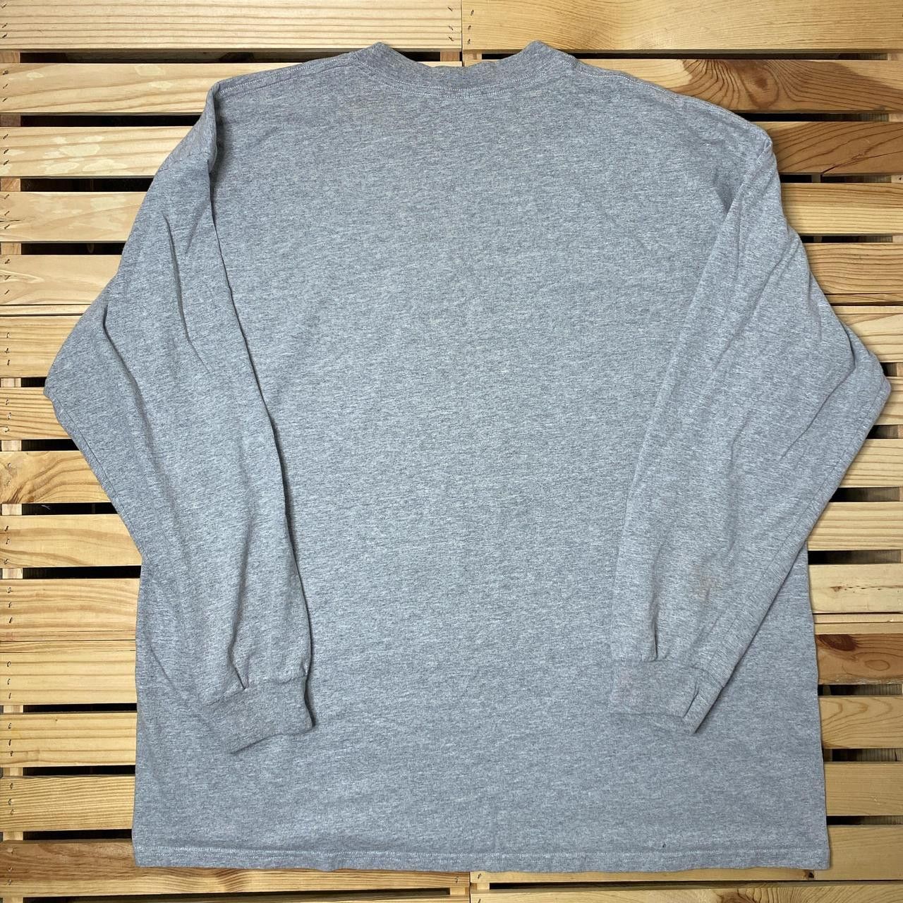 Nike Vintage Nike Center Check Gray Tee Size 2XL Size US XXL / EU 58 / 5 - 2 Thumbnail