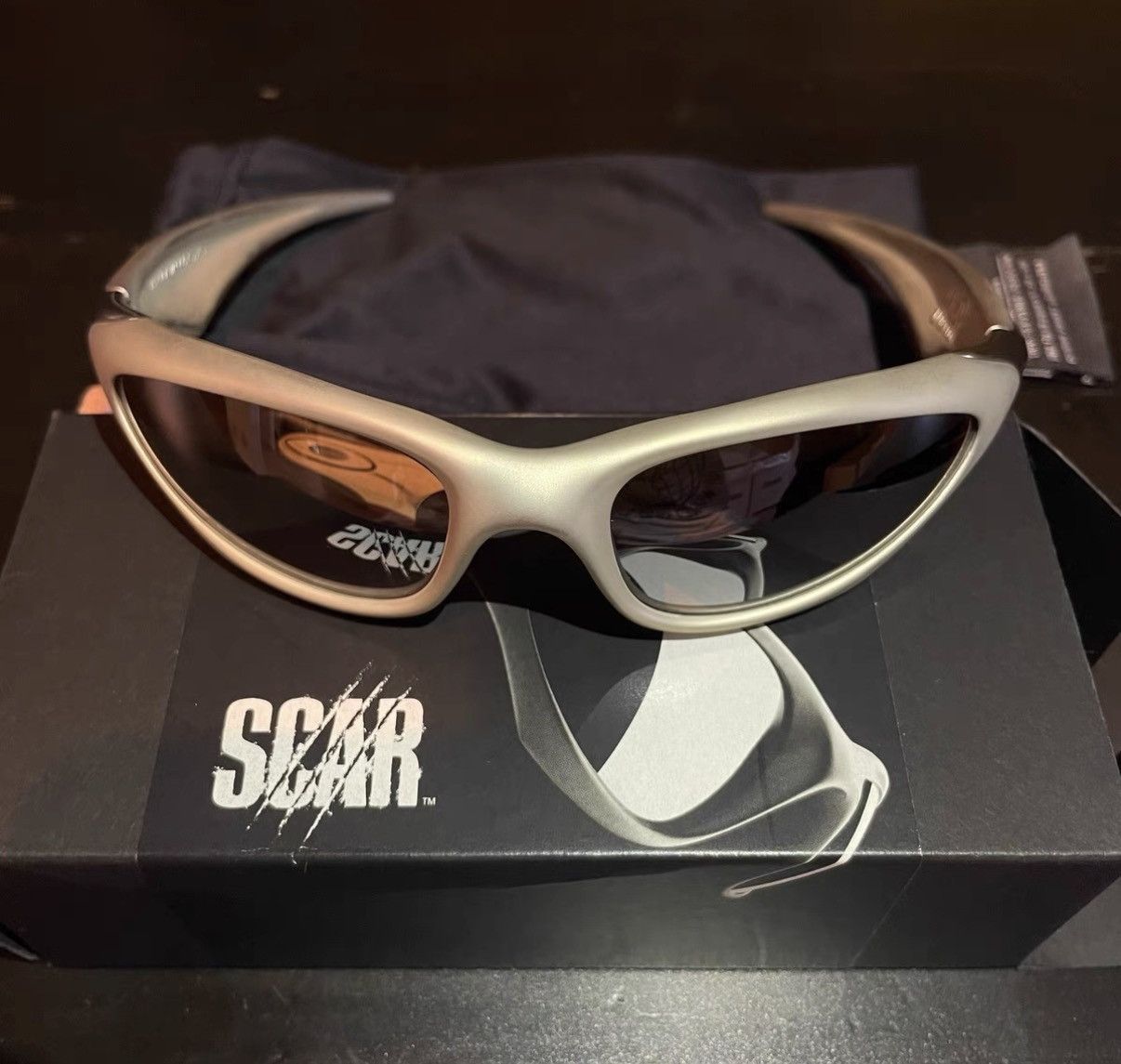 Oakley Oakley Scar FMJ Platinum Sports Sunglasses K24 Size ONE SIZE - 7 Thumbnail