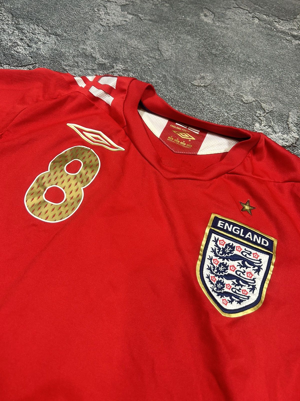 Umbro × Vintage UMBRO ENGLAND Lampard #8 2006-2008 Away Soccer Jersey Shirt Size US M / EU 48-50 / 2 - 3 Thumbnail