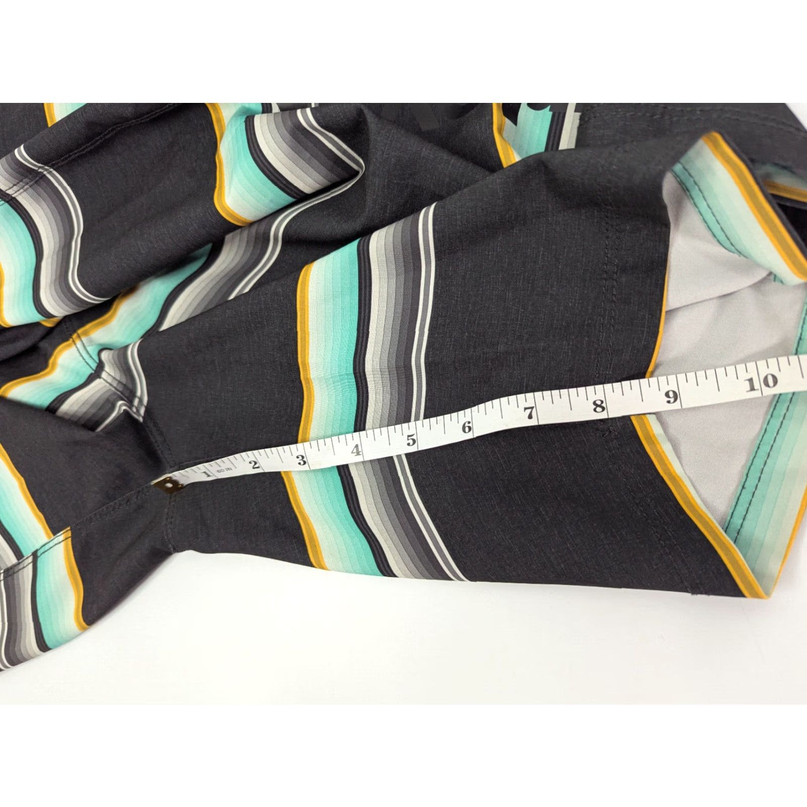 Hurley Hurley Serape Stripe Trunk Swim Board Shorts Men Size 38 Swimwear Beach Summer Multicolor Pockets Drawstring Lightweight Stretch Size US 38 / EU 54 - 3 Thumbnail