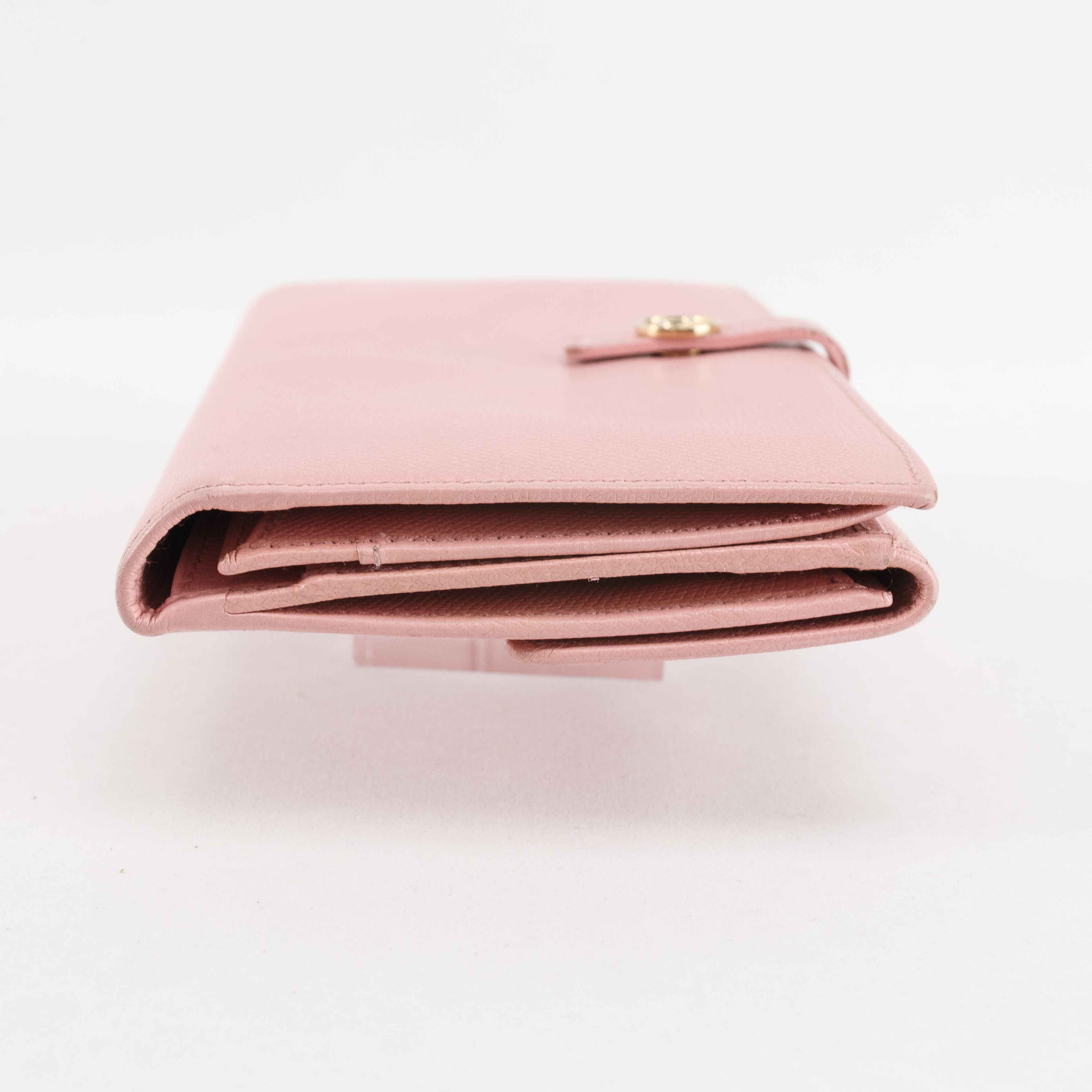 Chanel Chanel Classic Flap Long Wallet in Pink Caviar Leather Size ONE SIZE - 7 Thumbnail