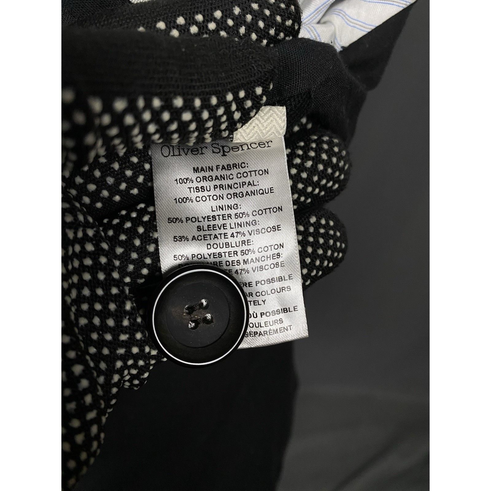 Oliver Spencer MINT! Oliver Spencer Men's Black Denim Collared Bomber Jacke Size US M / EU 48-50 / 2 - 12 Thumbnail