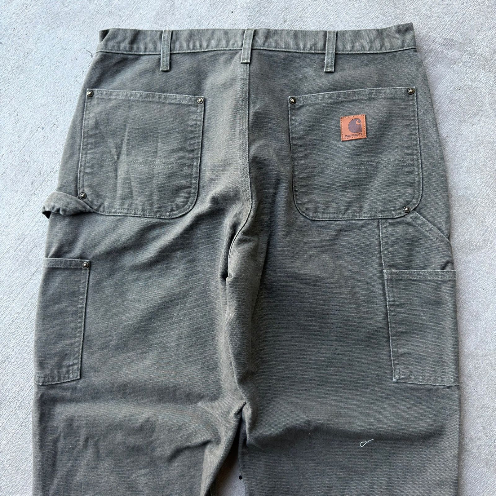 Carhartt × Vintage Carhartt green double knee work wear carpenter pants Size US 32 / EU 48 - 5 Thumbnail