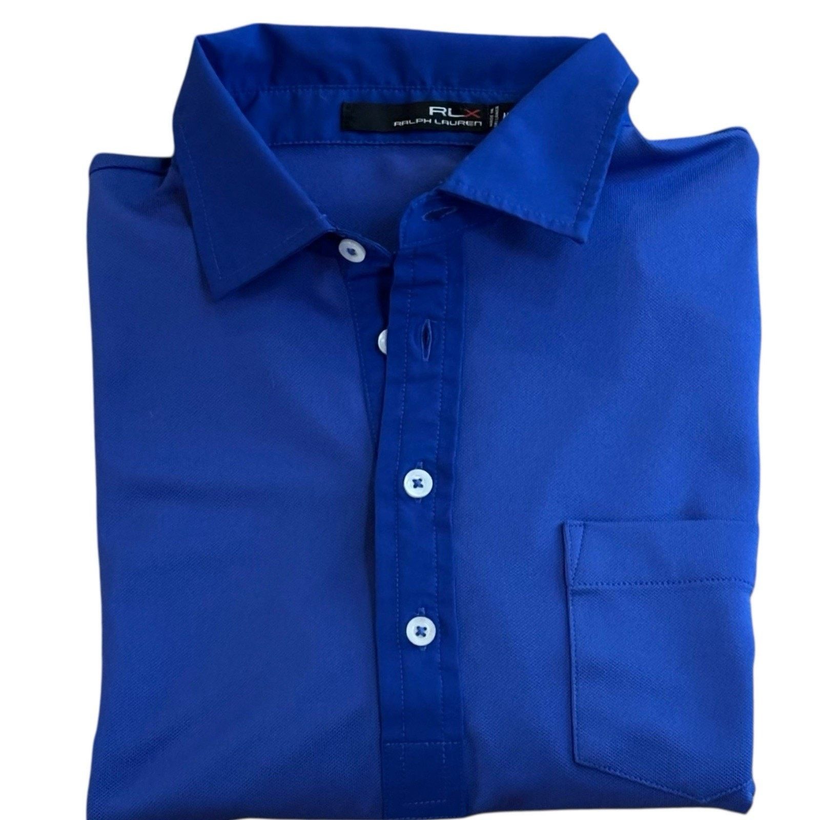 Ralph Lauren RLX Ralph Lauren Royal Blue Performance Polo Men's Medium Size US M / EU 48-50 / 2 - 1 Thumbnail