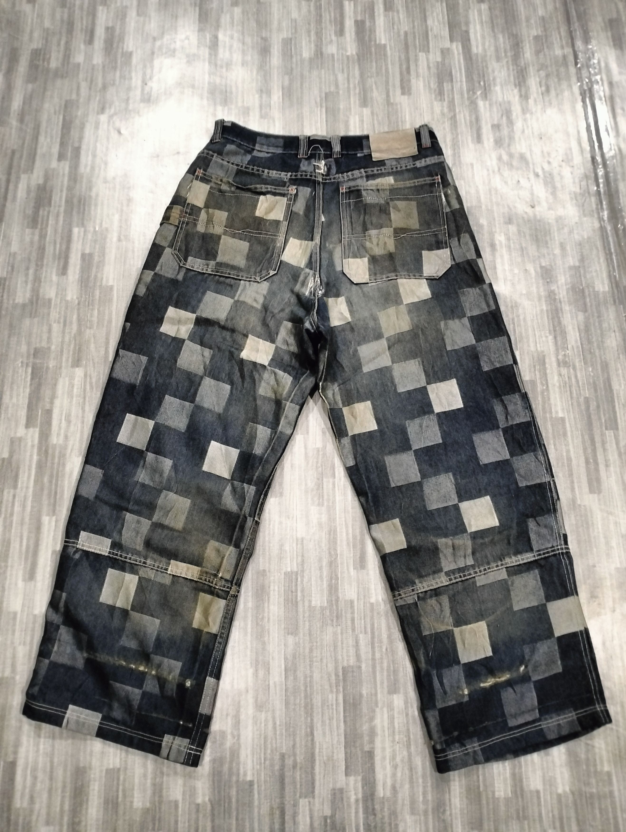 Pepe Jeans Pepe Jeans Baggy Pants Patchwork Design Distressed Pants Size US 35 - 2 Thumbnail