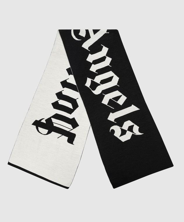 o1y1125 Size : OS / Logo Scarf in Black/White