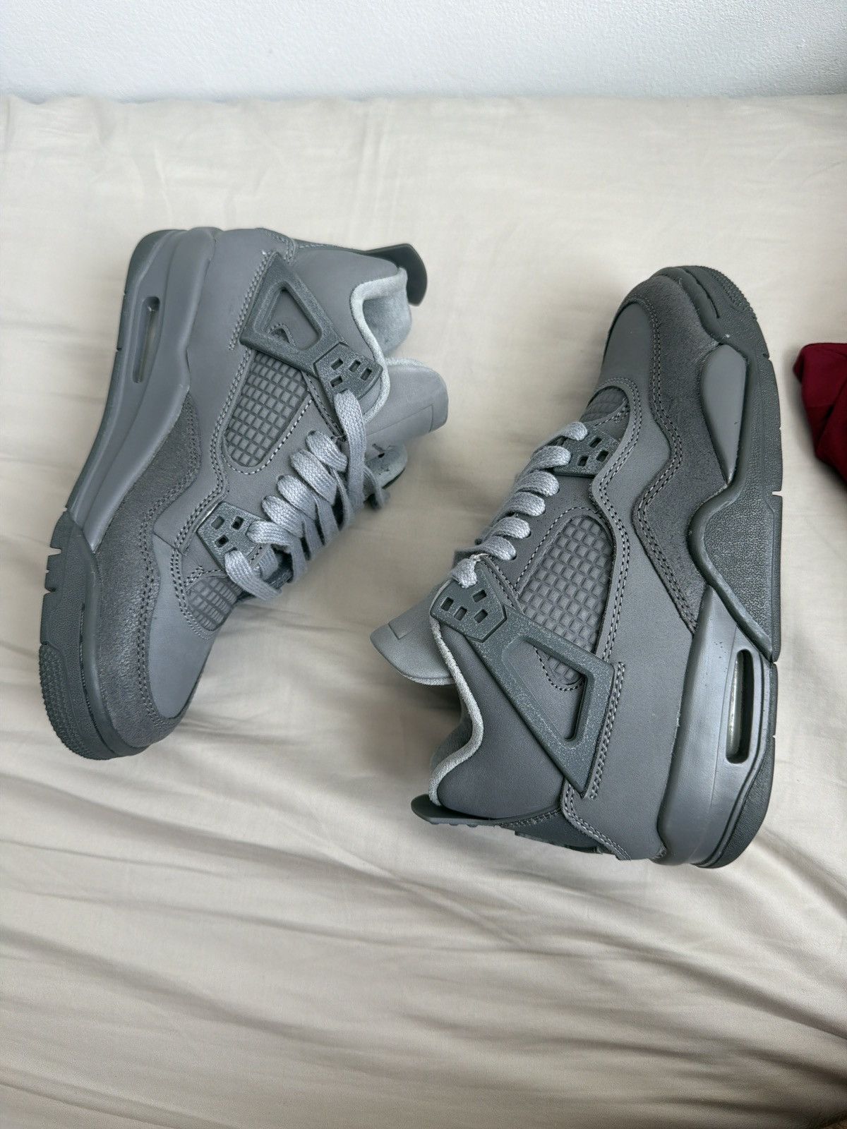 Nike Jordan 4 retro smoke grey Size US 5 / IT 35 - 2 Thumbnail